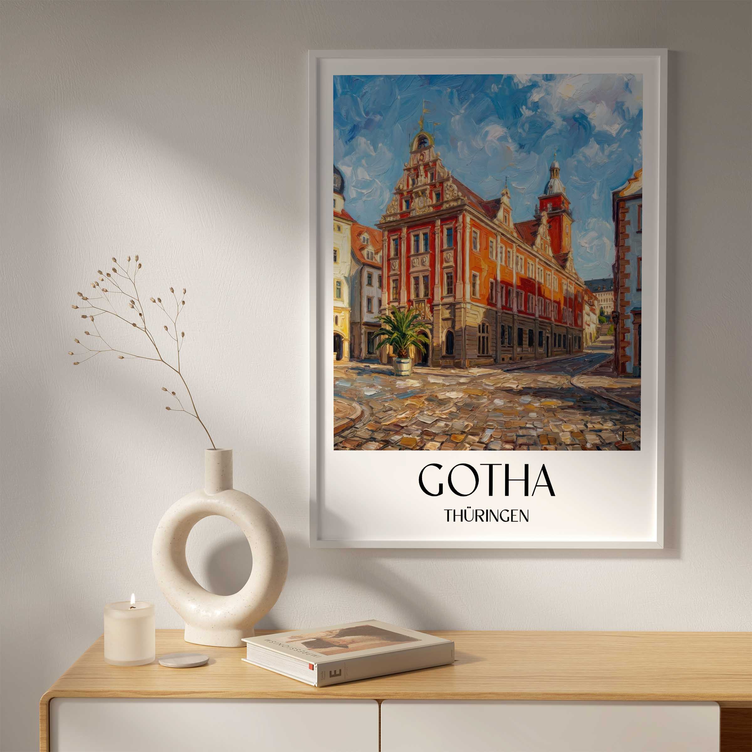 gotha-thüringen-deutschland-poster-oil-painting-oelgemaelde