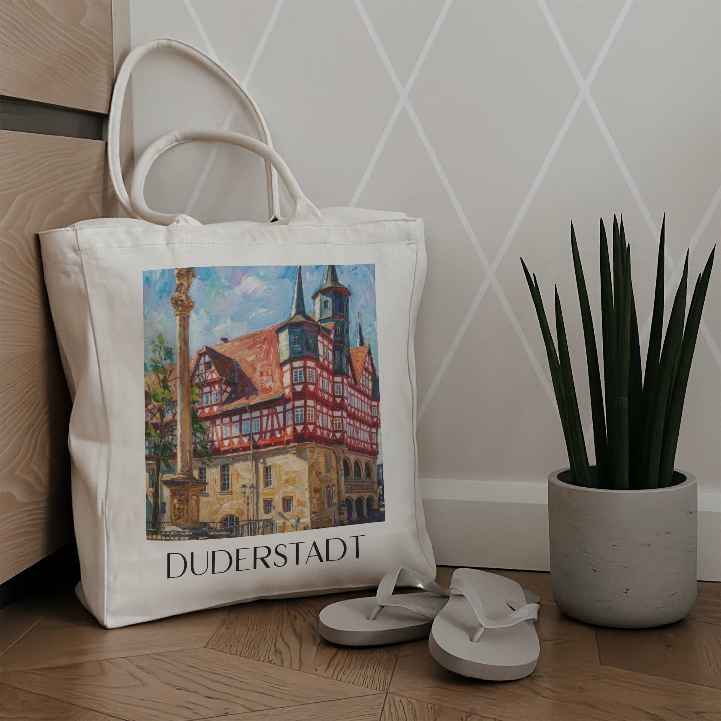 duderstadt-niedersachsen-deutschland-einkaufstasche-oil-painting-oelgemaelde