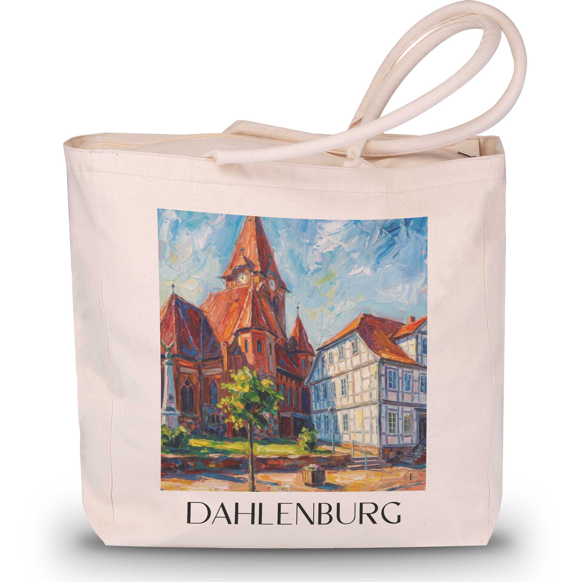 dahlenburg-niedersachsen-deutschland-einkaufstasche-oil-painting-oelgemaelde