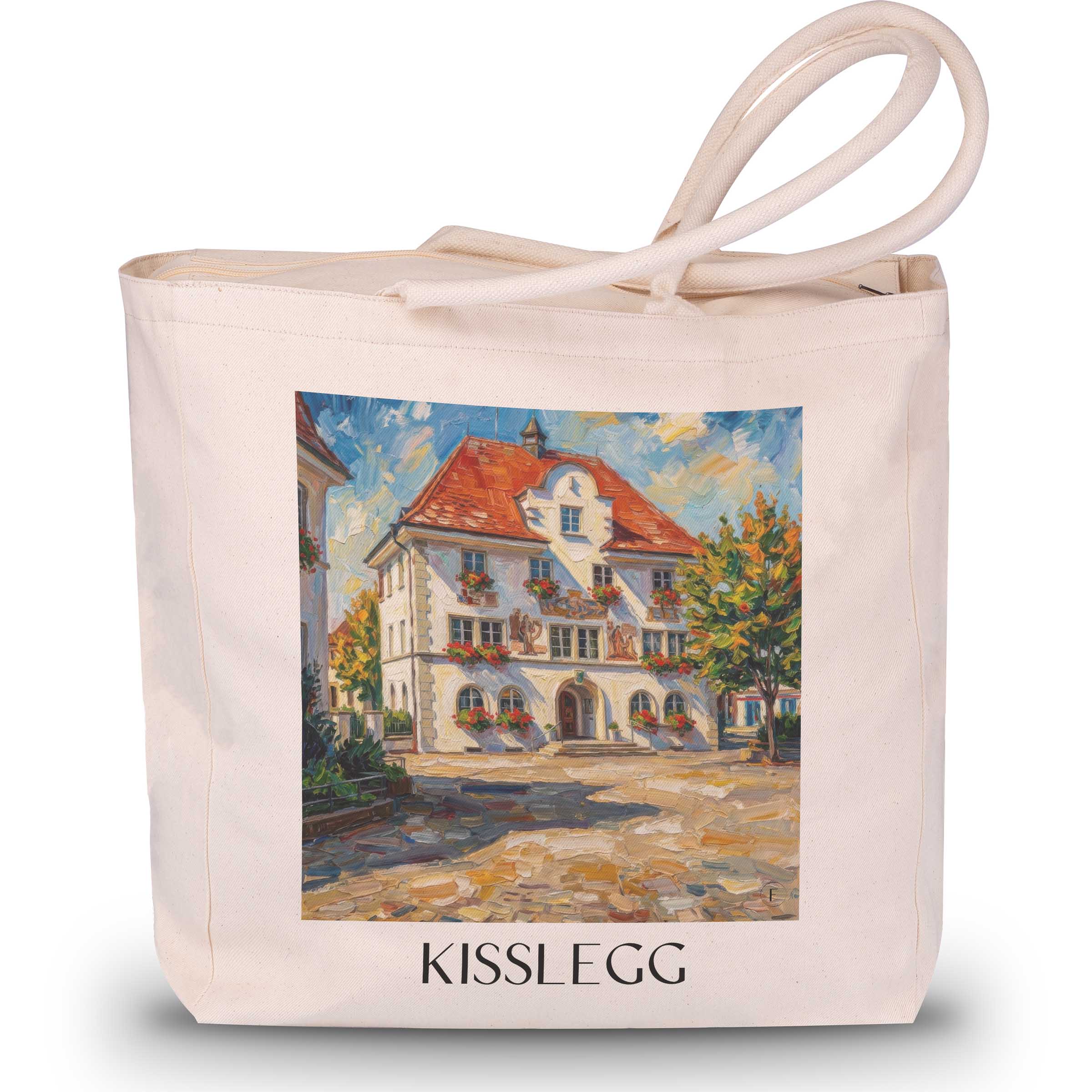 Kißlegg Shopping Tasche - Baden-Württemberg - Deutschland Tote Bag - Einkaufstasche im Ölgemälde Stil