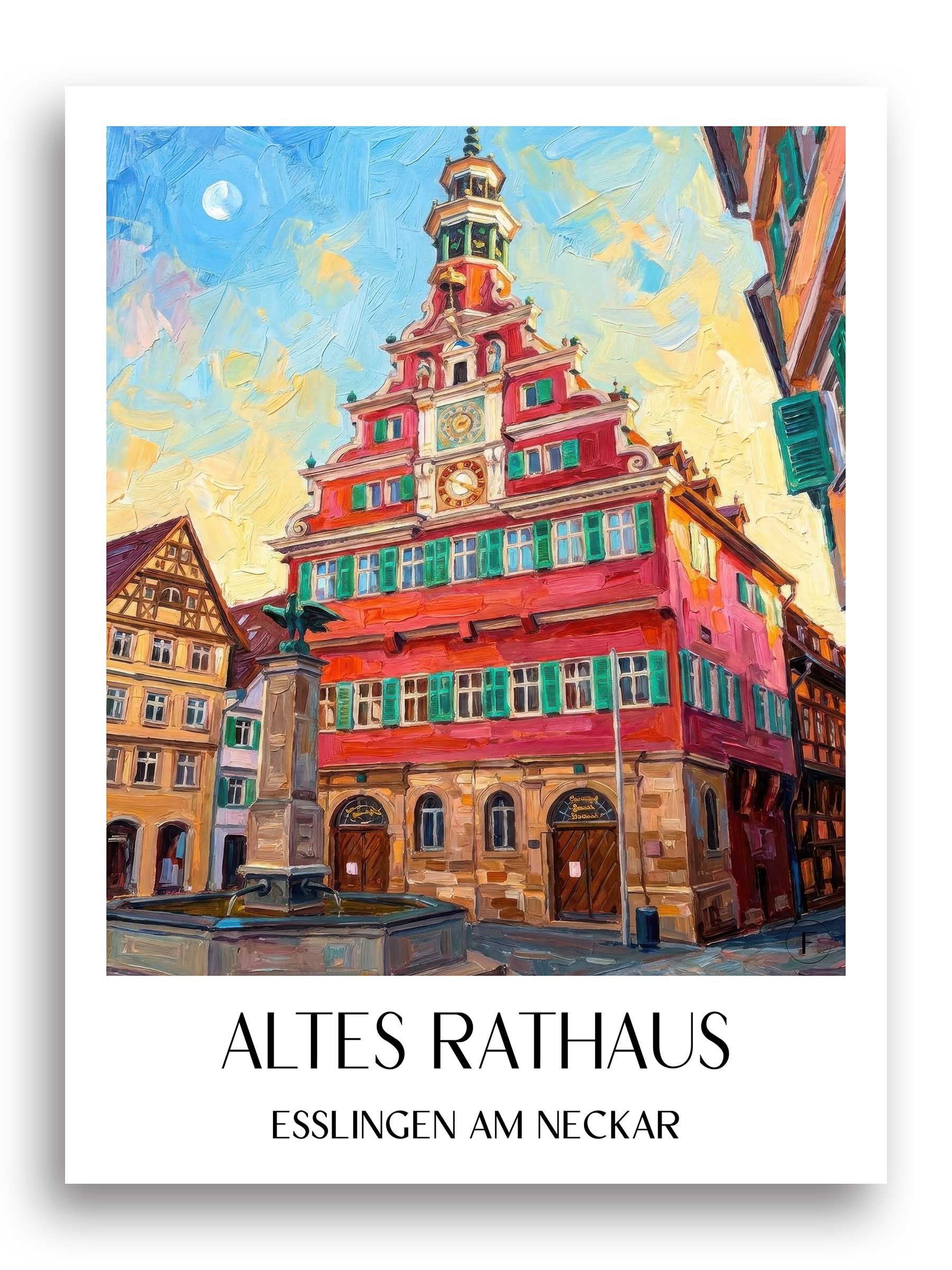 altes-rathaus-esslingen-am-neckar-deutschland-poster-oil-painting-oelgemaelde