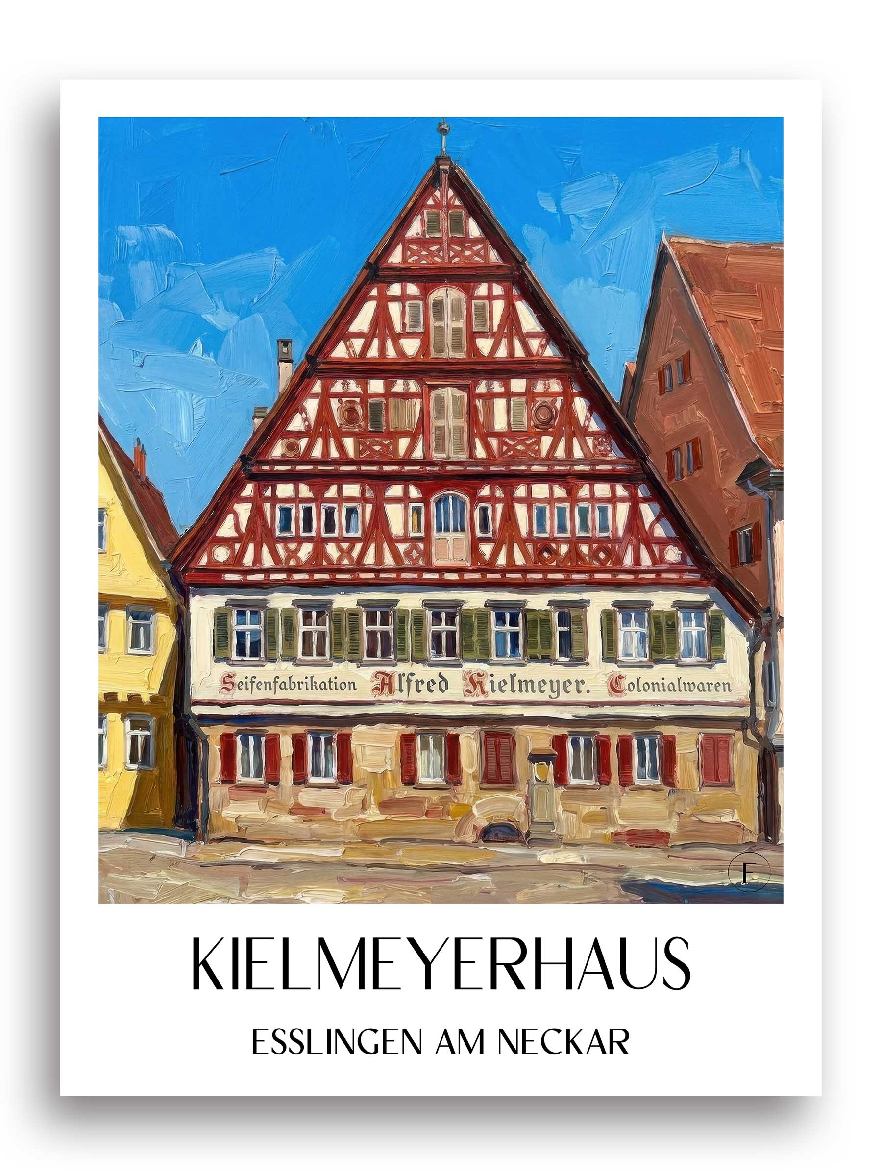 kielmeyerhaus-esslingen-am-neckar-deutschland-poster-oil-painting-oelgemaelde