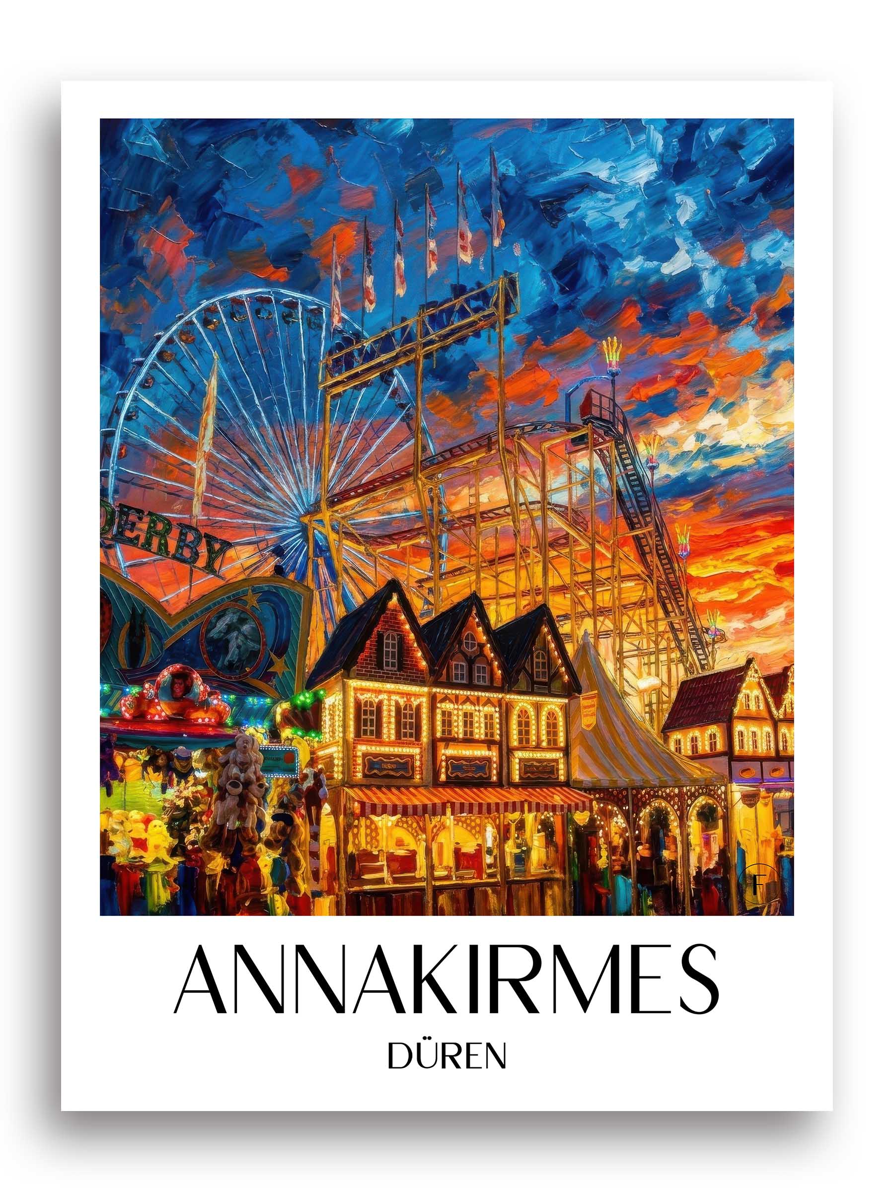 annakirmes-düren-deutschland-poster-oil-painting-oelgemaelde