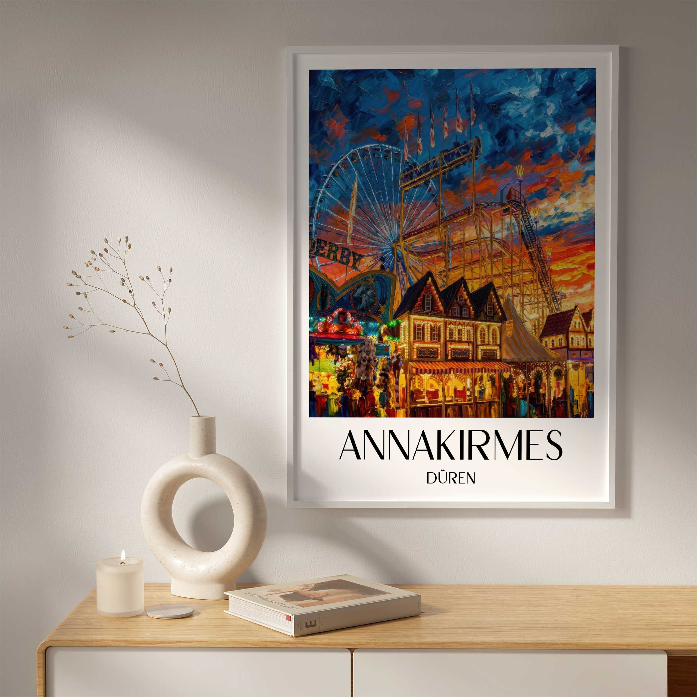 annakirmes-düren-deutschland-poster-oil-painting-oelgemaelde