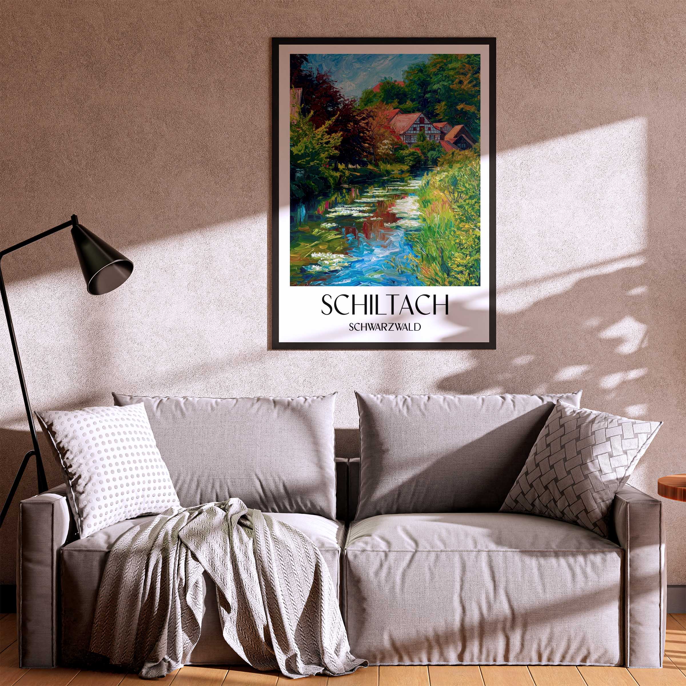 schiltach-schwarzwald-deutschland-poster-oil-painting-oelgemaelde