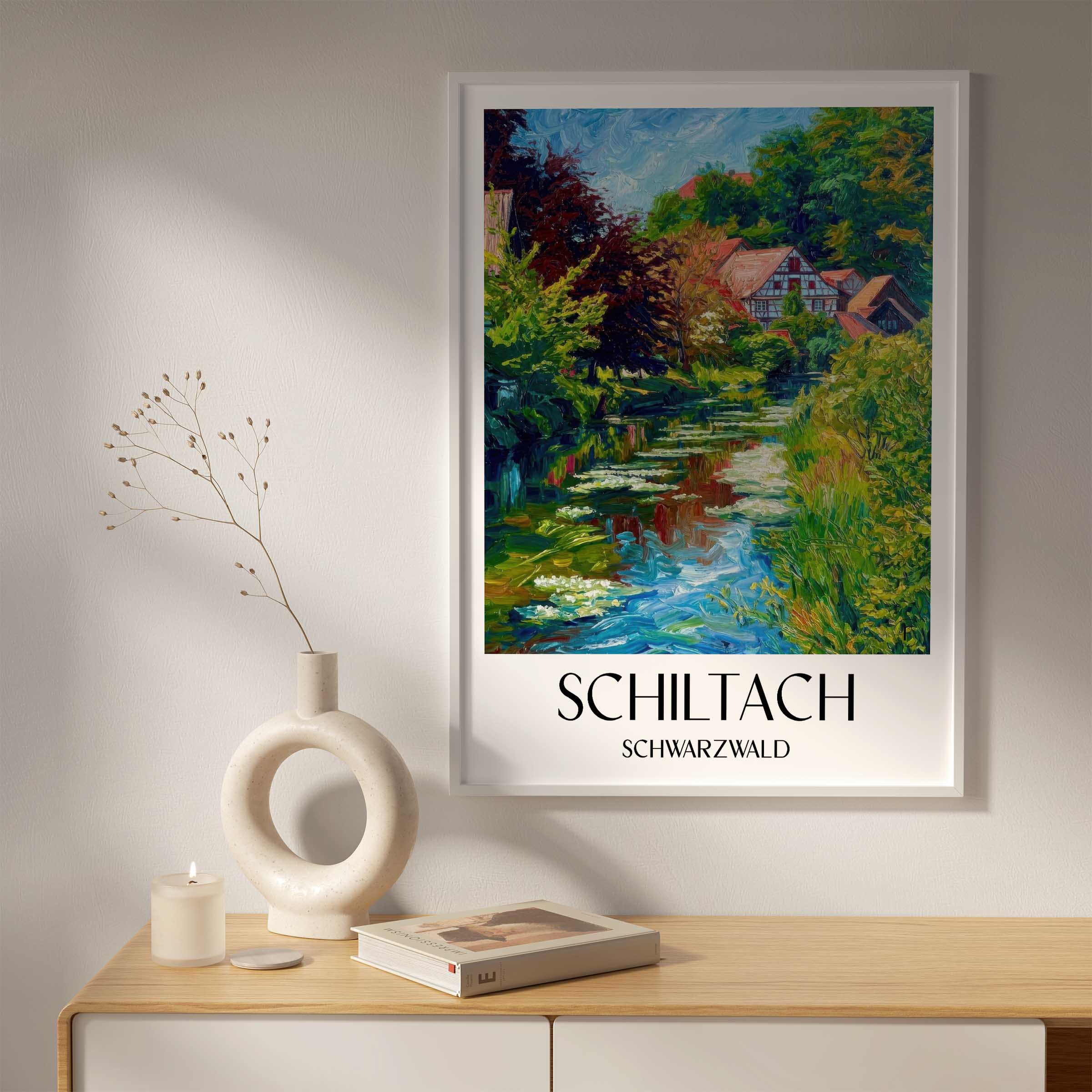 schiltach-schwarzwald-deutschland-poster-oil-painting-oelgemaelde