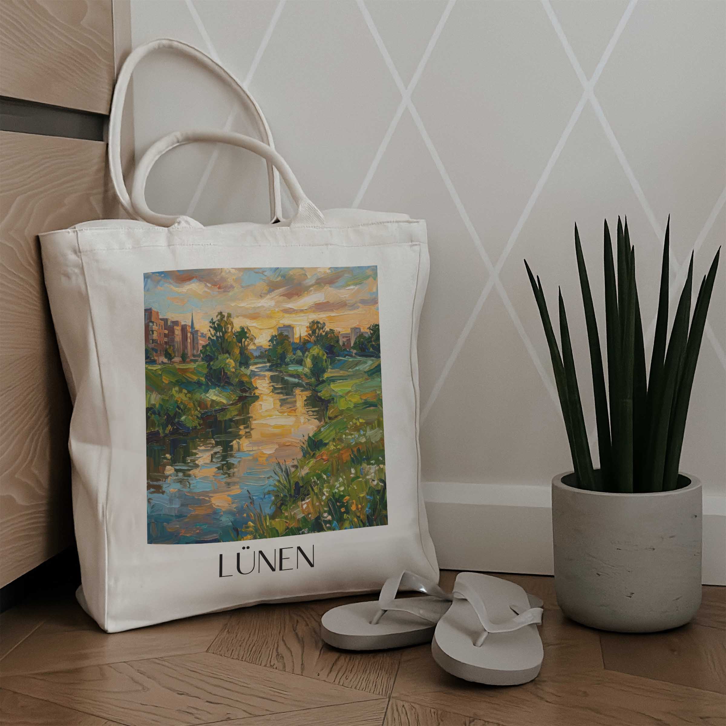 lünen-ruhrgebiet-deutschland-einkaufstasche-oil-painting-oelgemaelde
