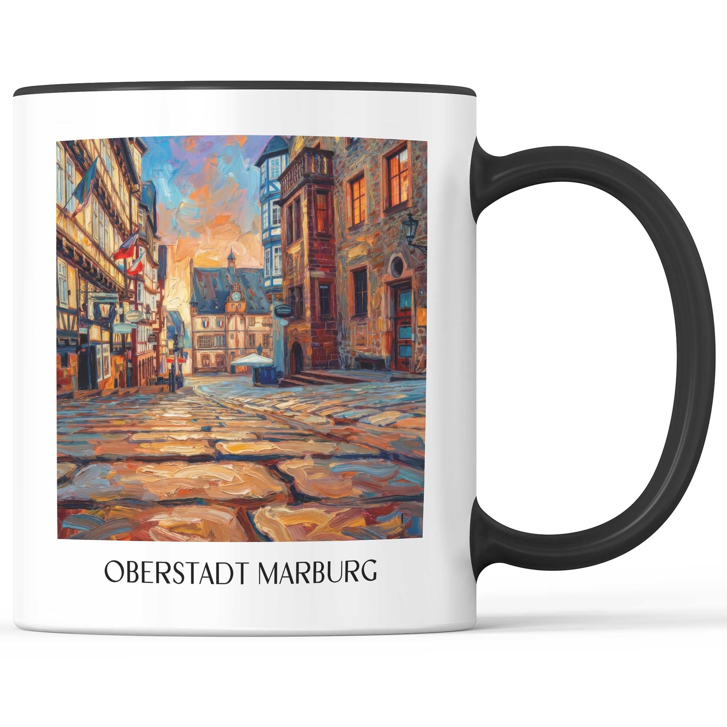 oberstadt-marburg-deutschland-kaffeebecher-oil-painting-oelgemaelde