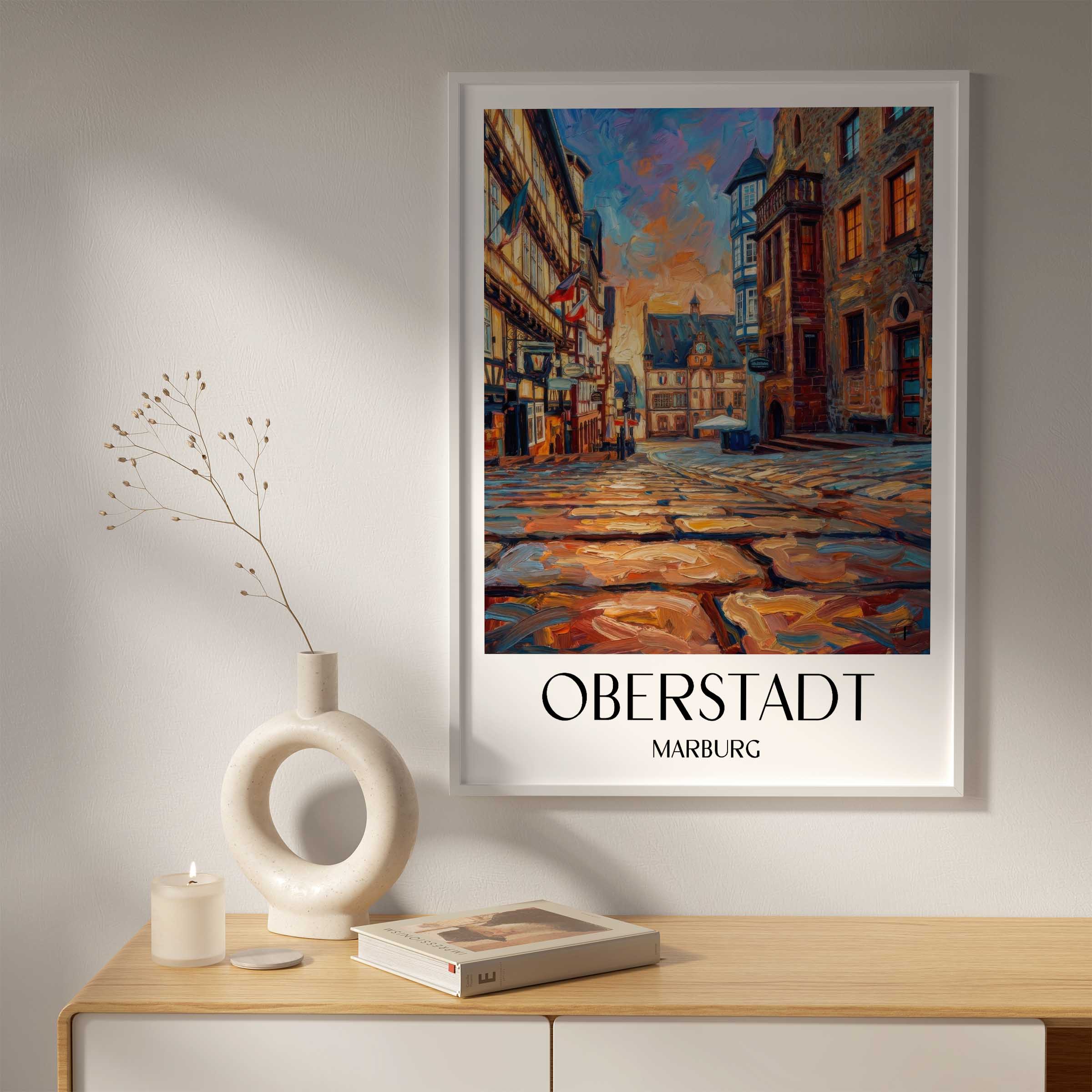 oberstadt-marburg-deutschland-poster-oil-painting-oelgemaelde