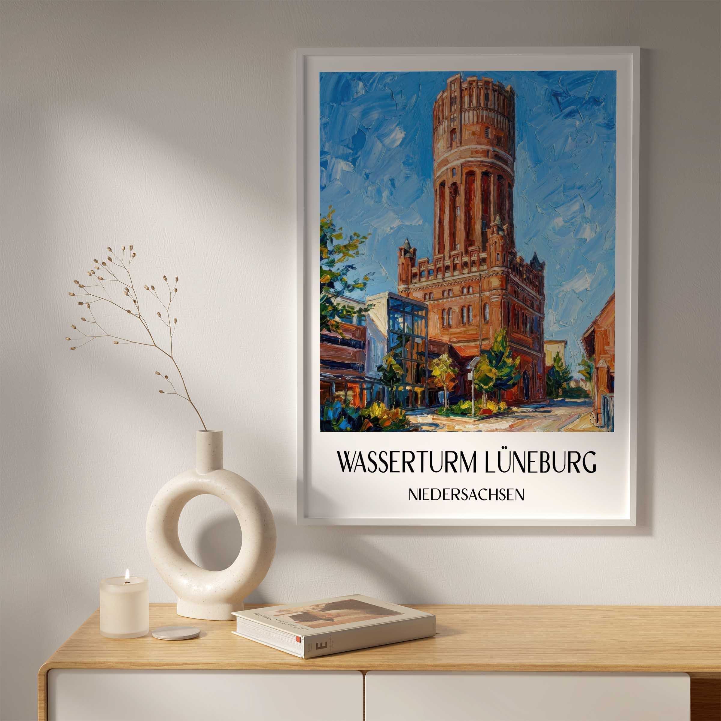 wasserturm-lüneburg-niedersachsen-deutschland-poster-oil-painting-oelgemaelde