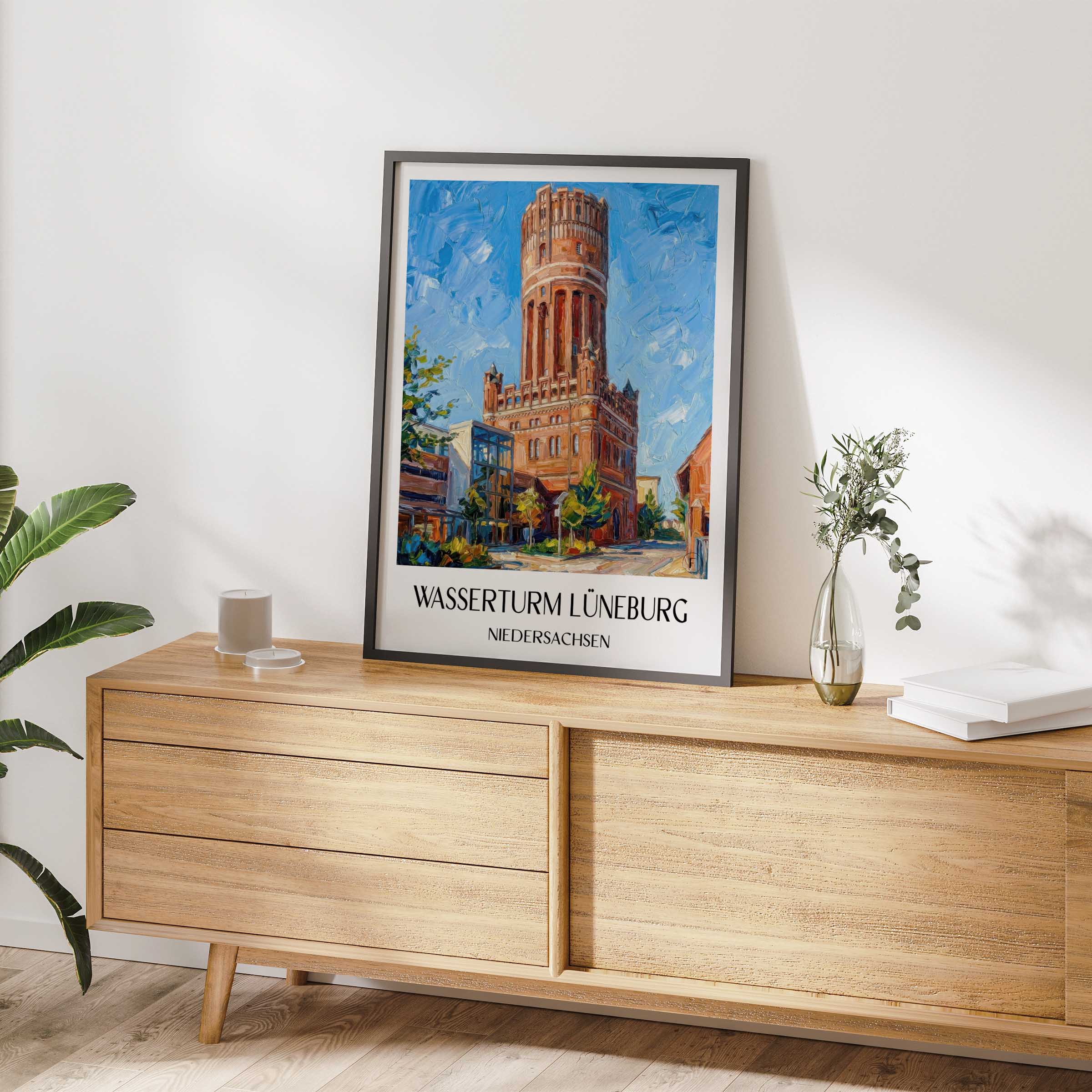 wasserturm-lüneburg-niedersachsen-deutschland-poster-oil-painting-oelgemaelde