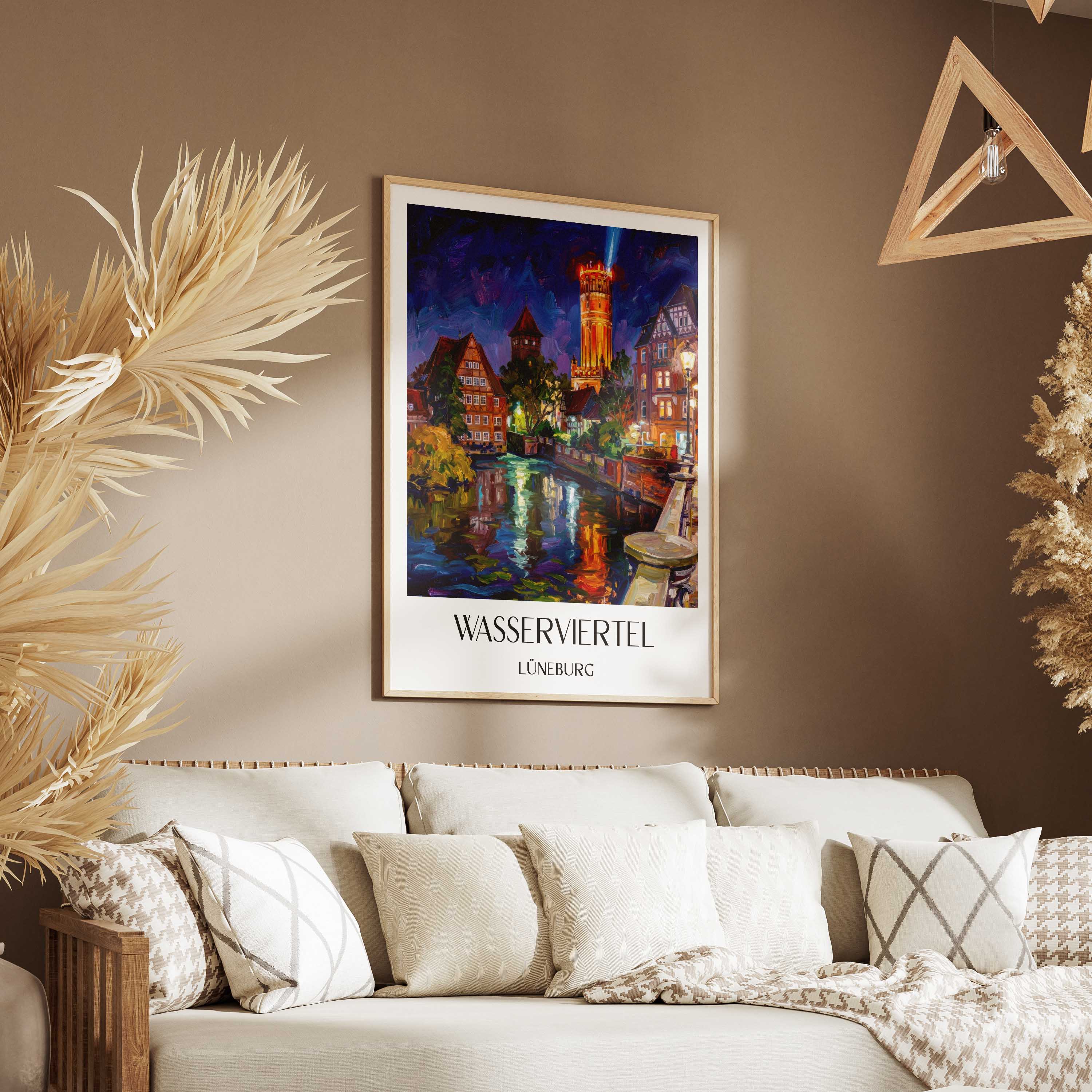 wasserviertel-lüneburg-deutschland-poster-oil-painting-oelgemaelde