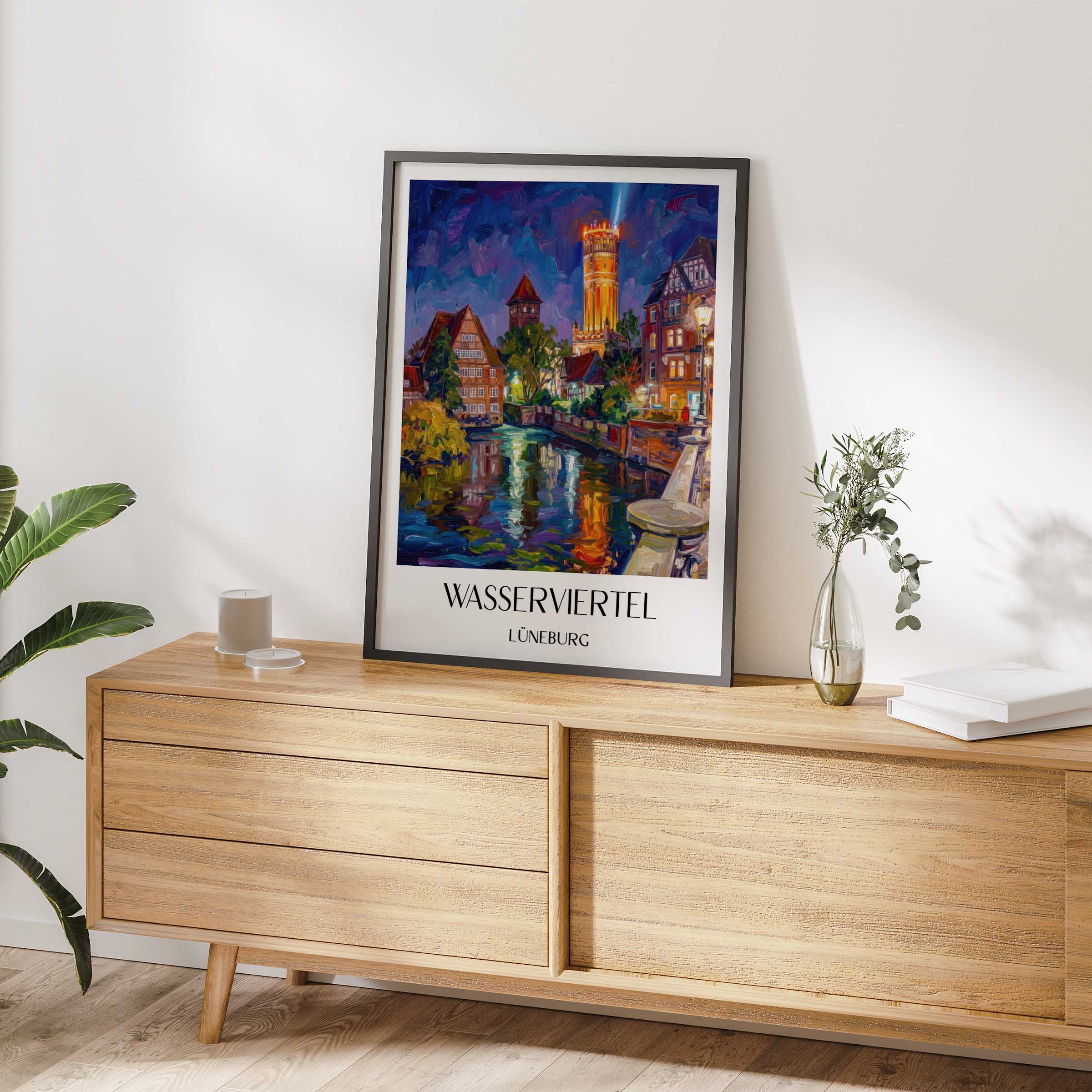 wasserviertel-lüneburg-deutschland-poster-oil-painting-oelgemaelde