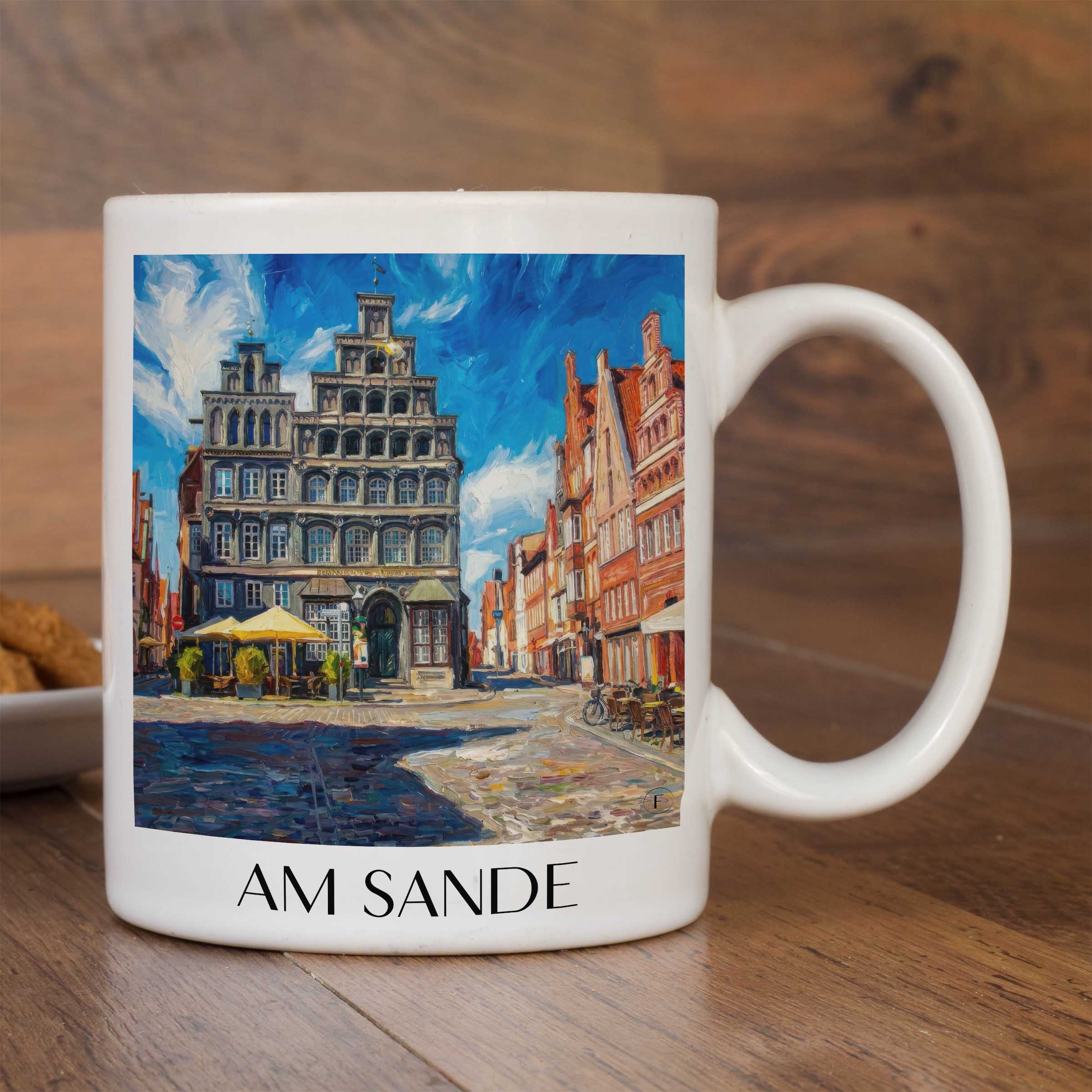 am-sande-lüneburg-deutschland-kaffeebecher-oil-painting-oelgemaelde