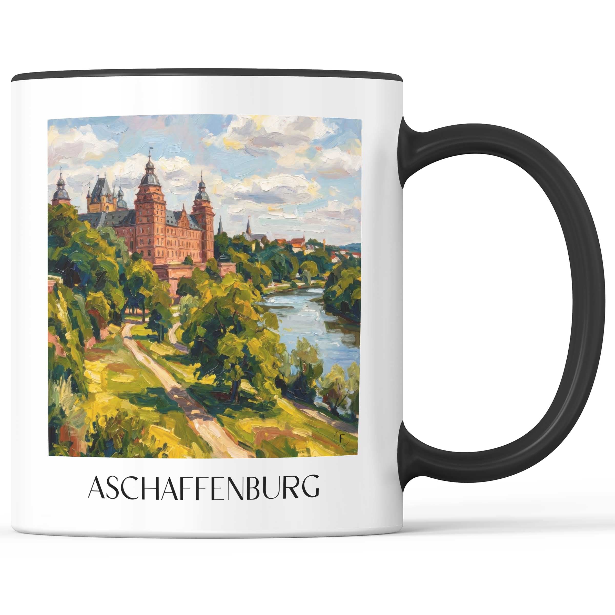 aschaffenburg-unterfranken-deutschland-kaffeebecher-oil-painting-oelgemaelde