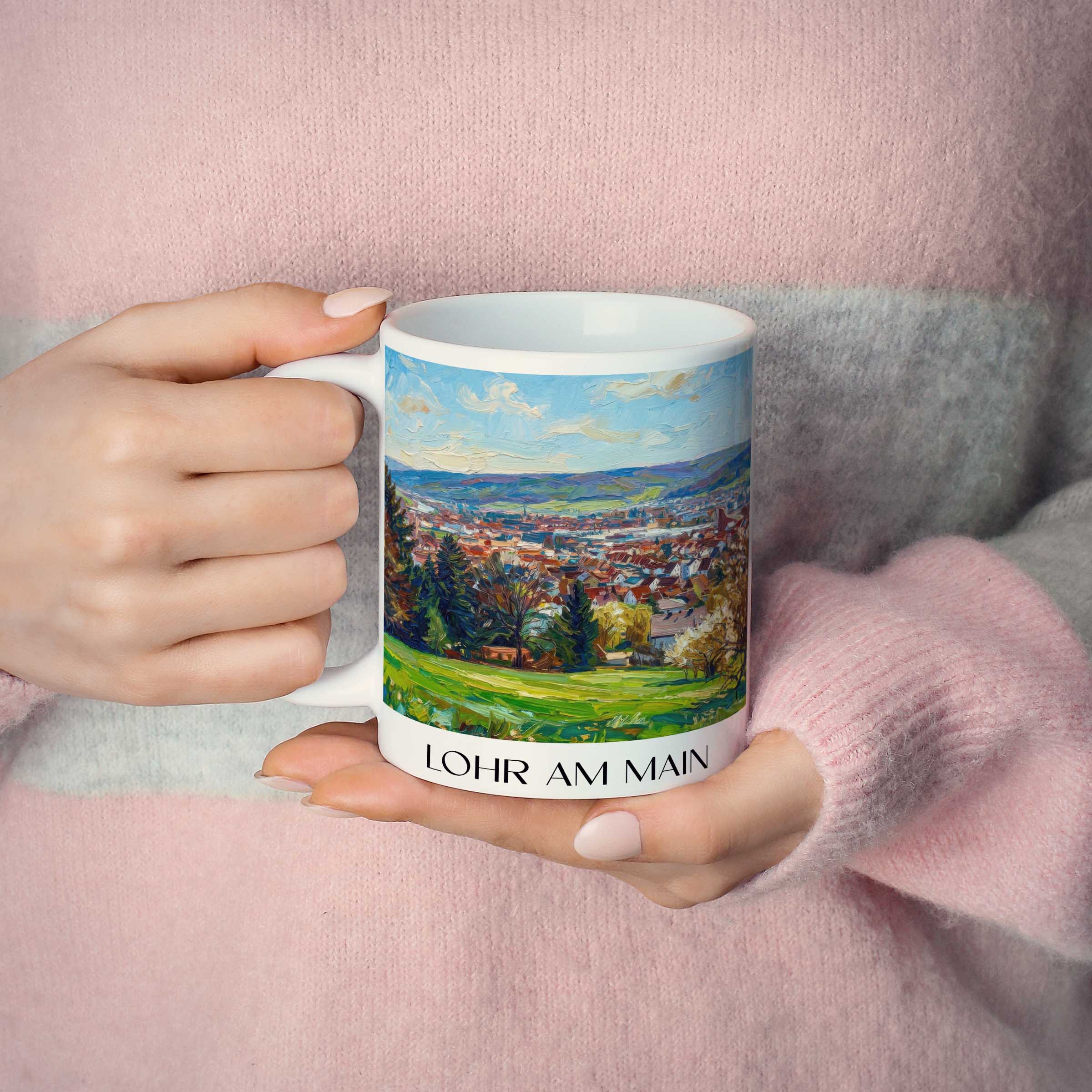lohr-am-main-unterfranken-deutschland-kaffeebecher-oil-painting-oelgemaelde