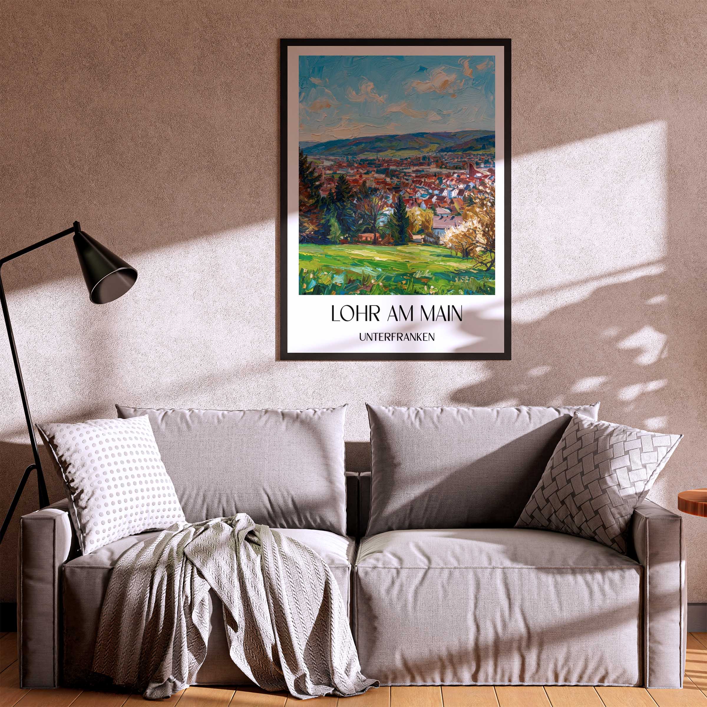 lohr-am-main-unterfranken-deutschland-poster-oil-painting-oelgemaelde
