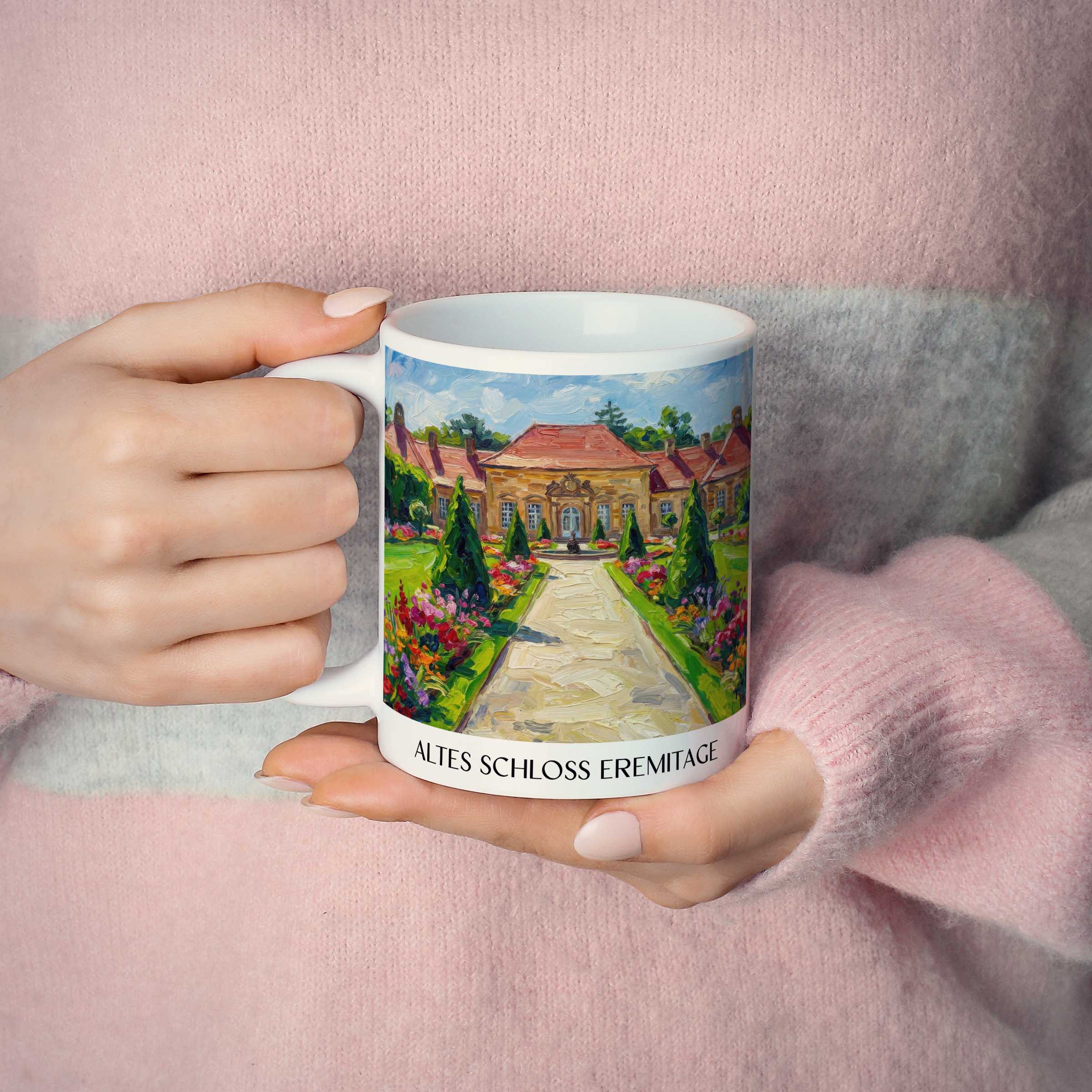 altes-schloss-eremitage-bayreuth-deutschland-kaffeebecher-oil-painting-oelgemaelde