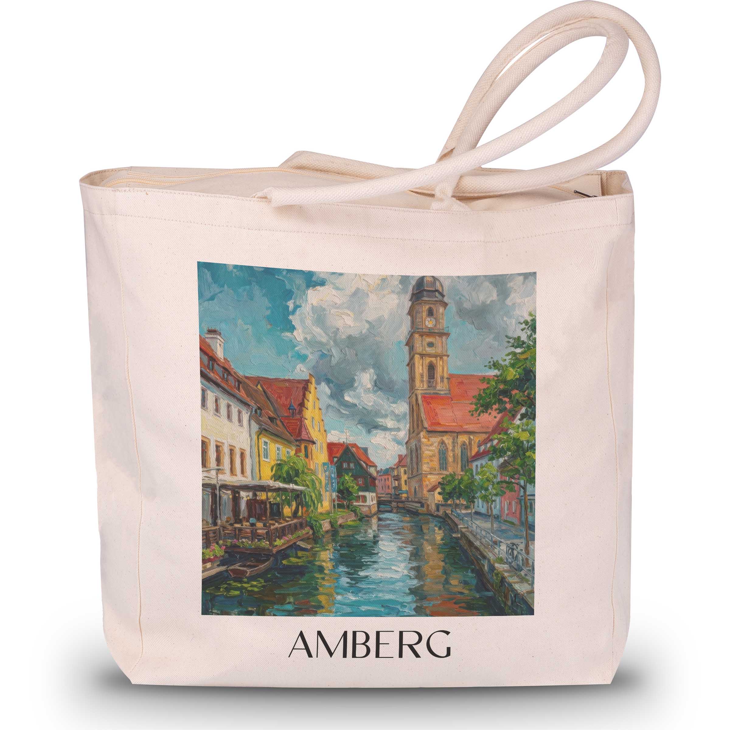 amberg-oberpfalz-deutschland-einkaufstasche-oil-painting-oelgemaelde