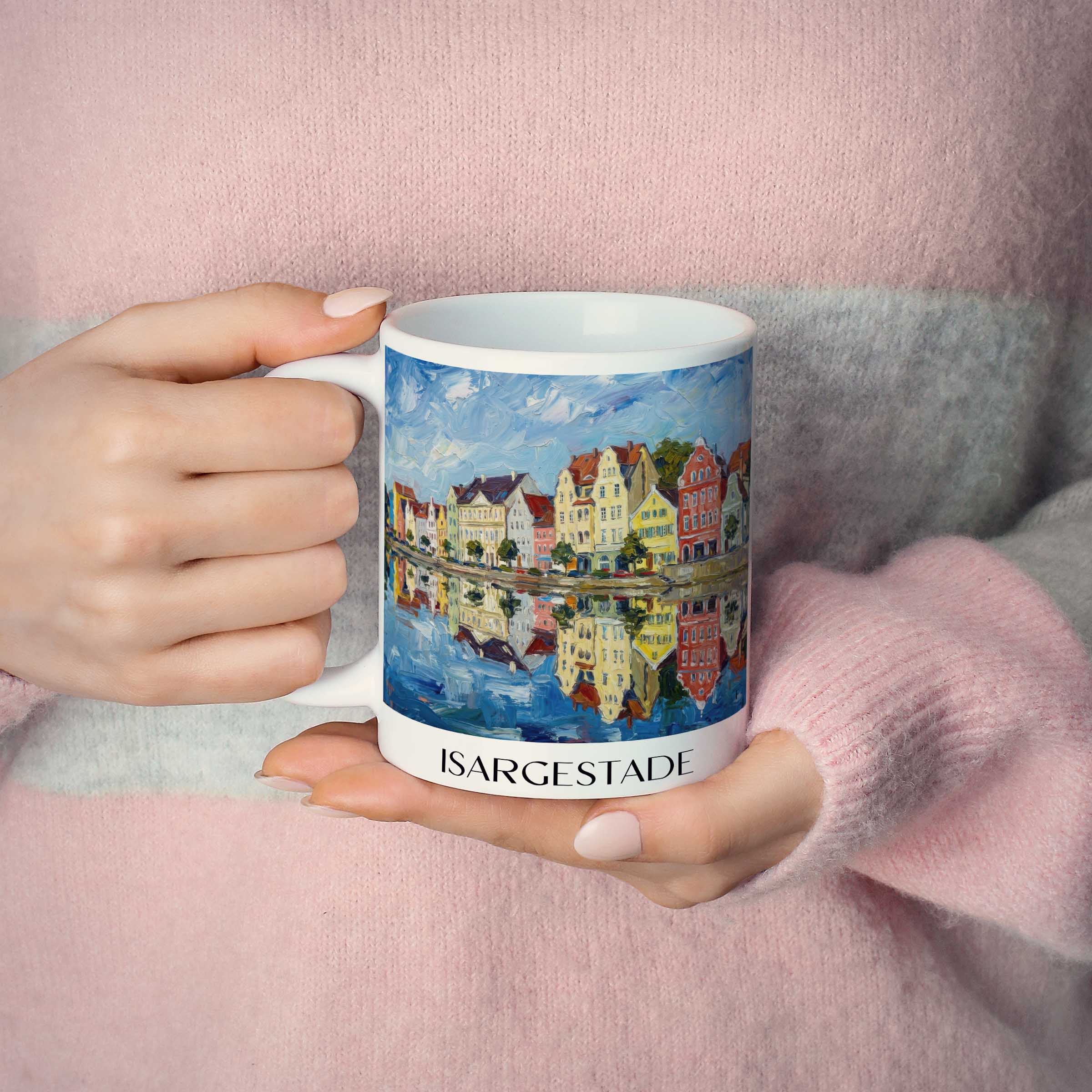 isargestade-landshut-deutschland-kaffeebecher-oil-painting-oelgemaelde
