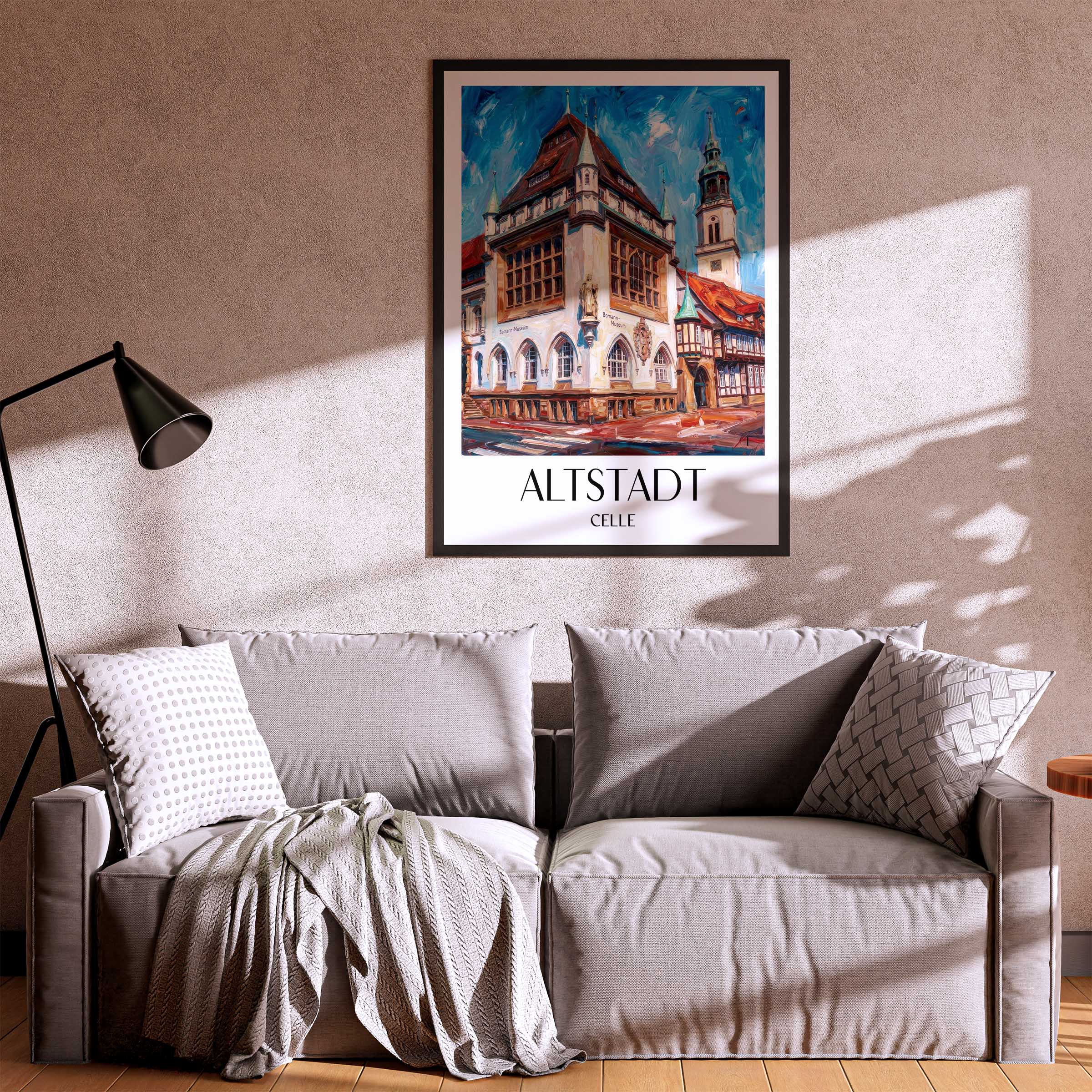 altstadt-celle-deutschland-poster-oil-painting-oelgemaelde