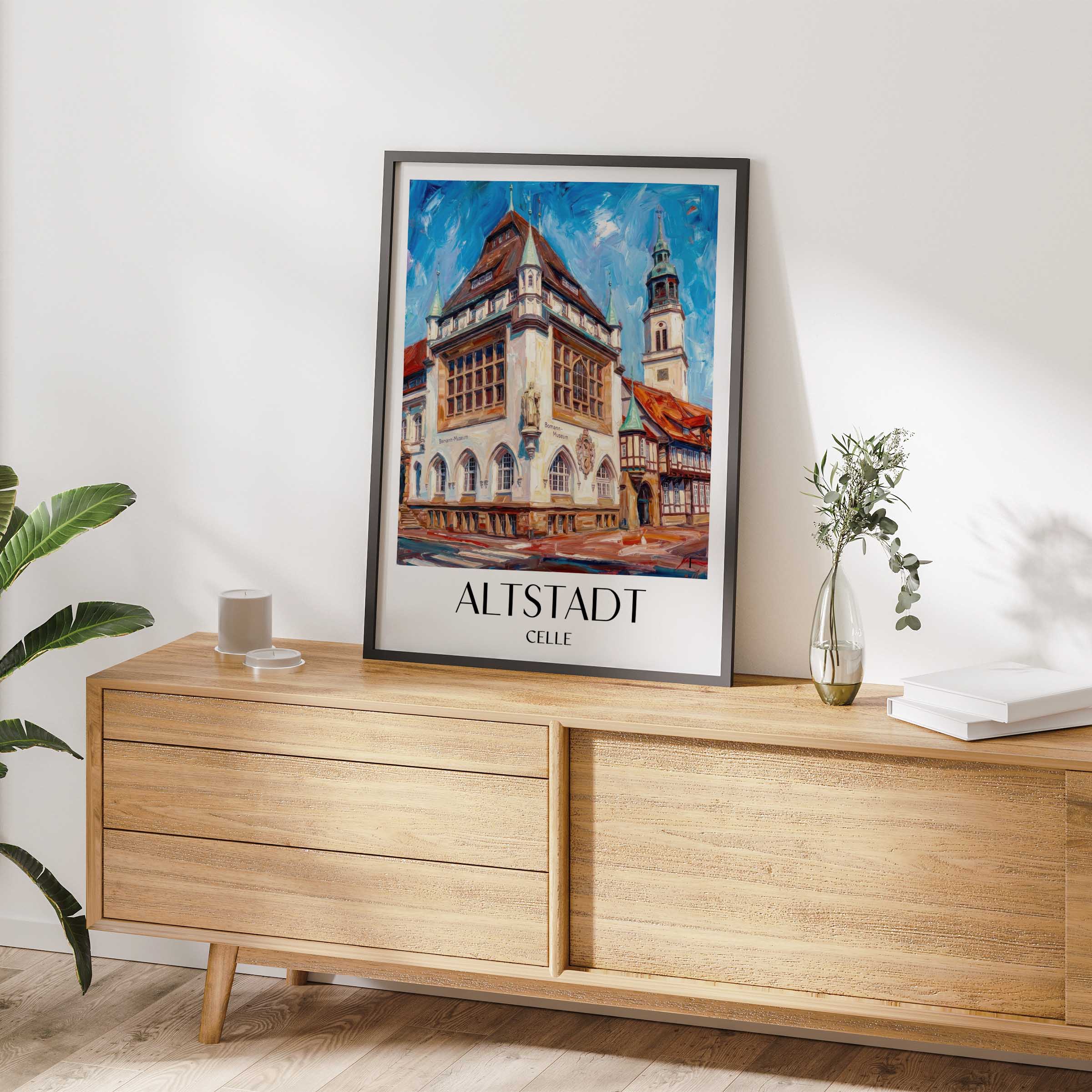 altstadt-celle-deutschland-poster-oil-painting-oelgemaelde