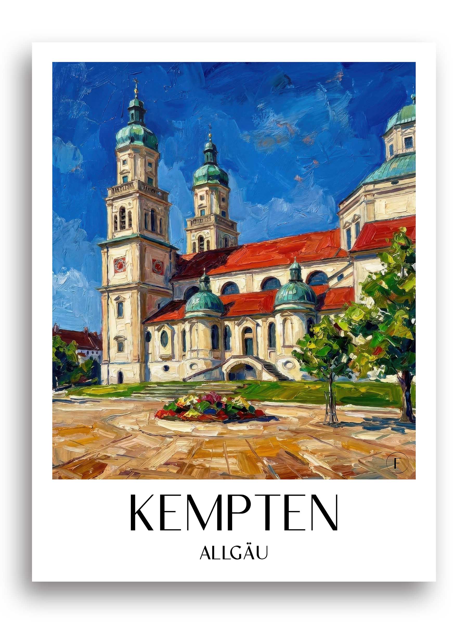 kempten-allgäu-deutschland-poster-oil-painting-oelgemaelde