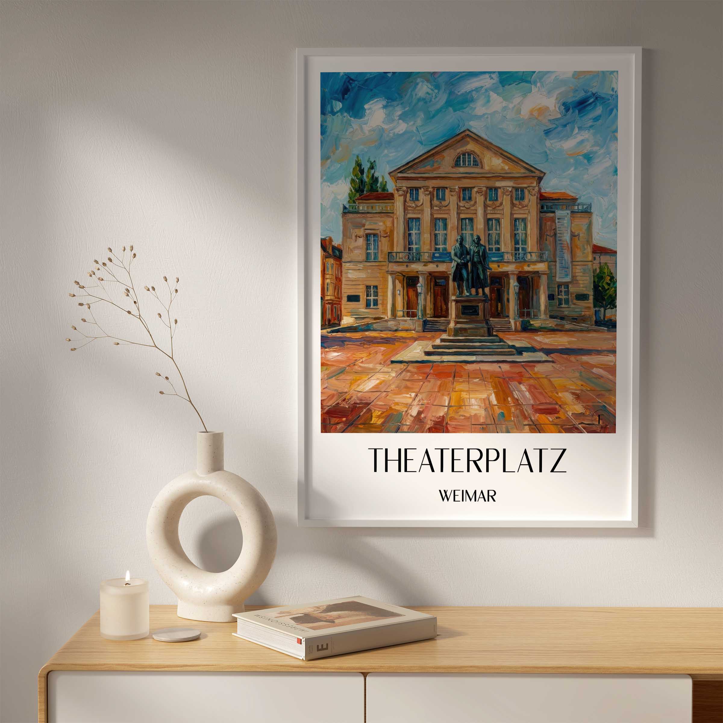 theaterplatz-weimar-deutschland-poster-oil-painting-oelgemaelde