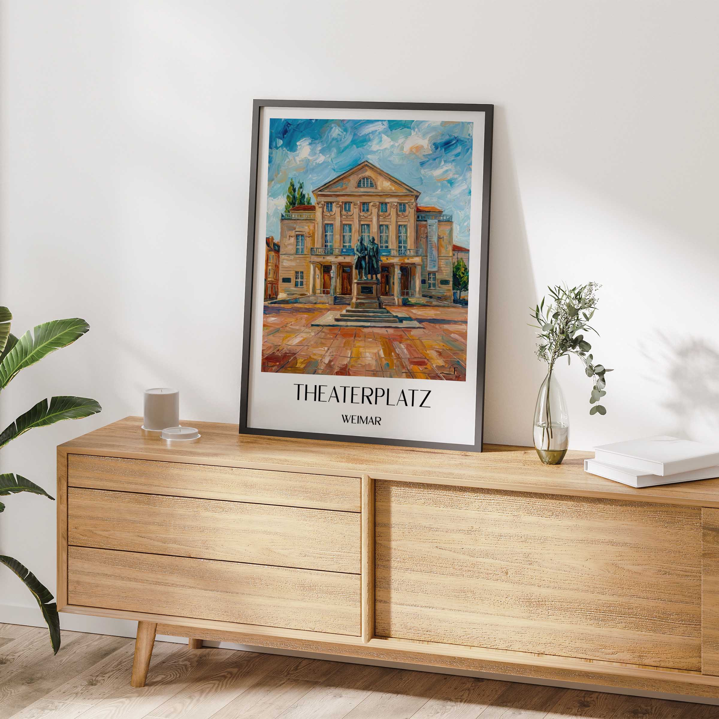 theaterplatz-weimar-deutschland-poster-oil-painting-oelgemaelde