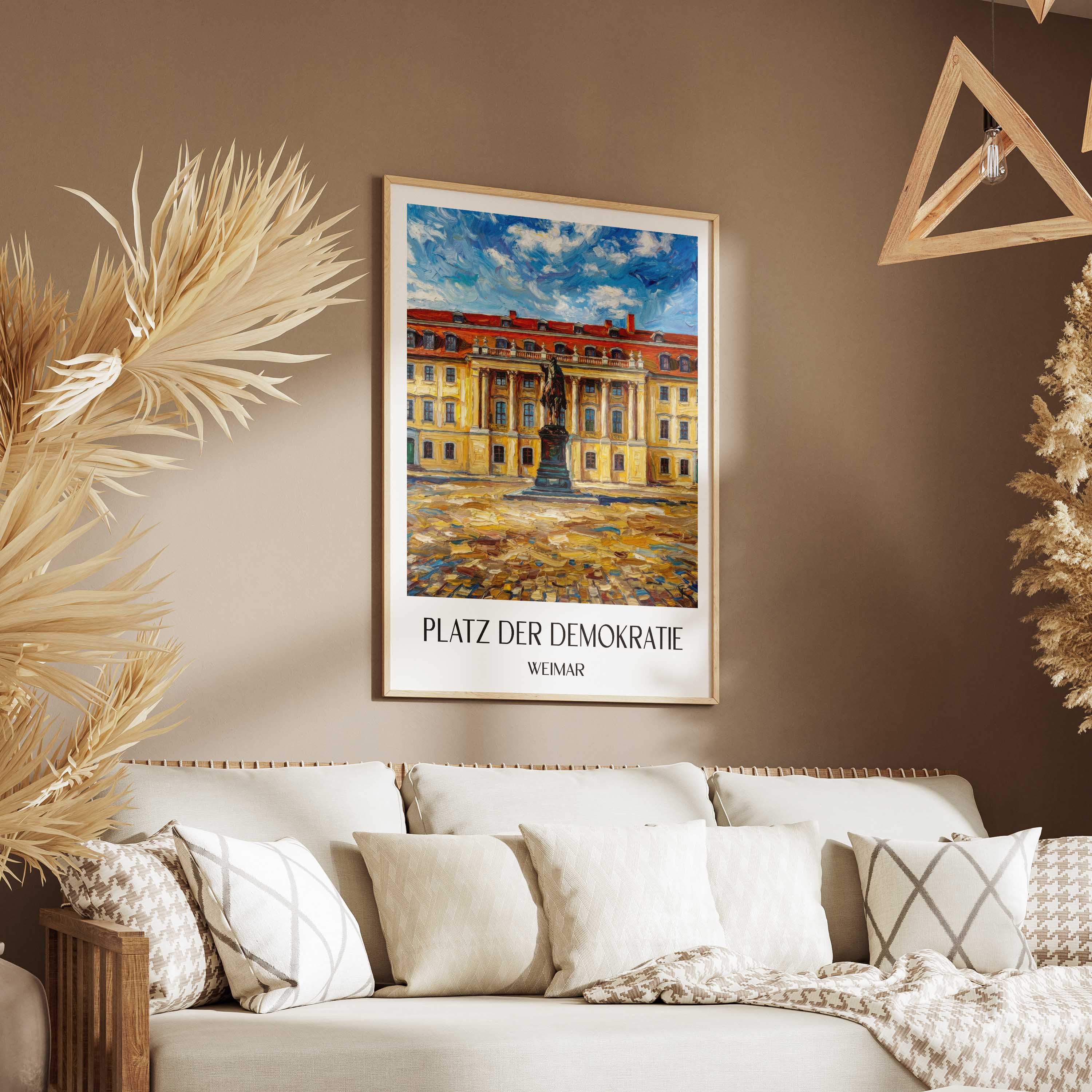 platz-der-demokratie-weimar-deutschland-poster-oil-painting-oelgemaelde