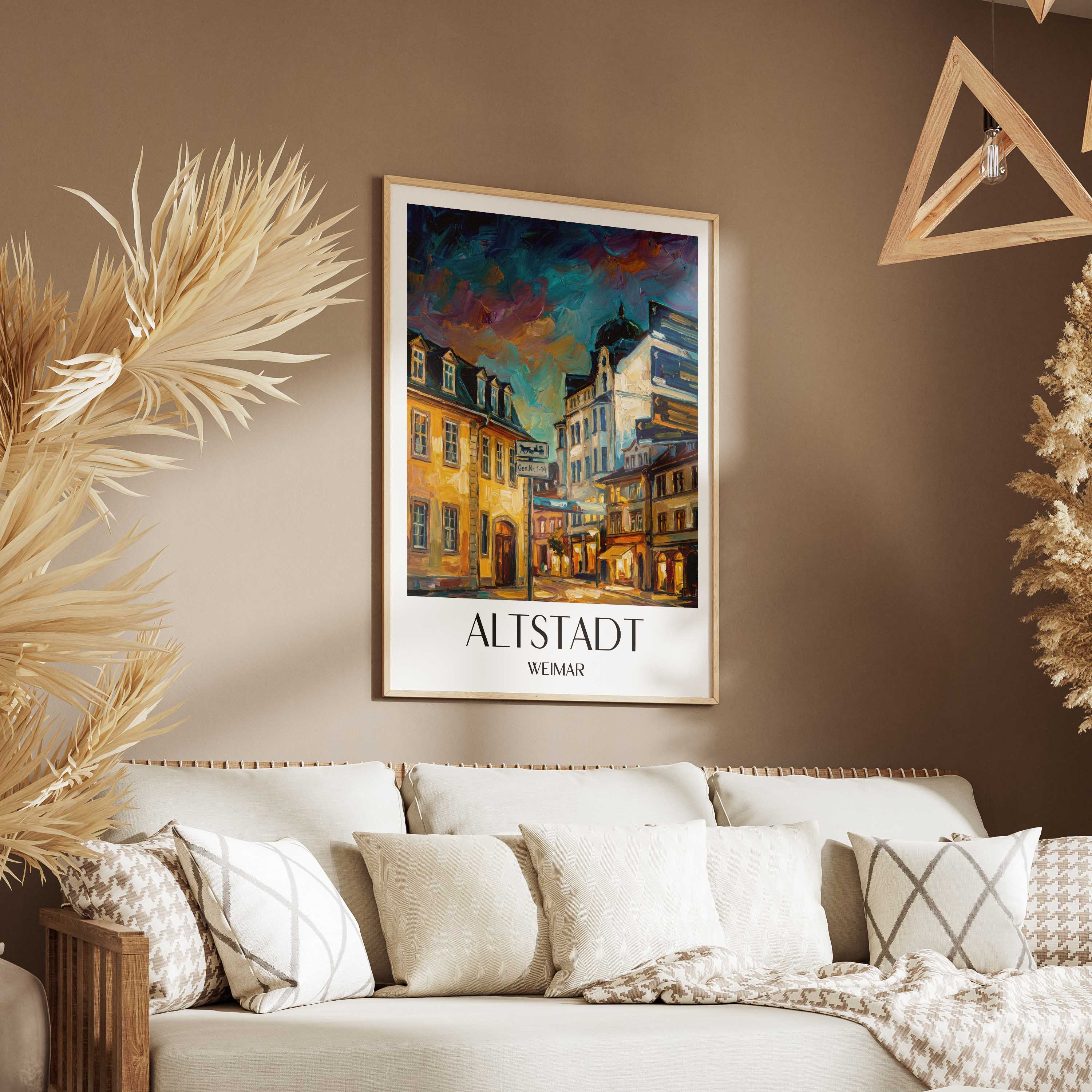 altstadt-weimar-deutschland-poster-oil-painting-oelgemaelde