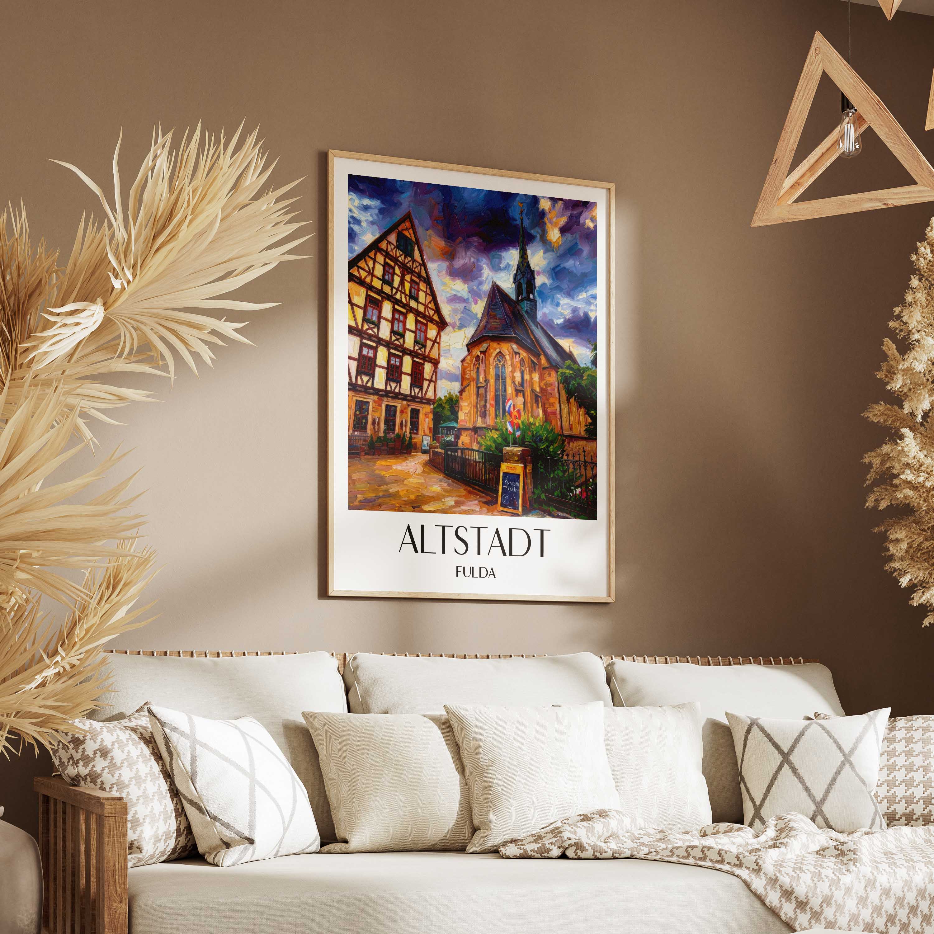 altstadt-fulda-deutschland-poster-oil-painting-oelgemaelde