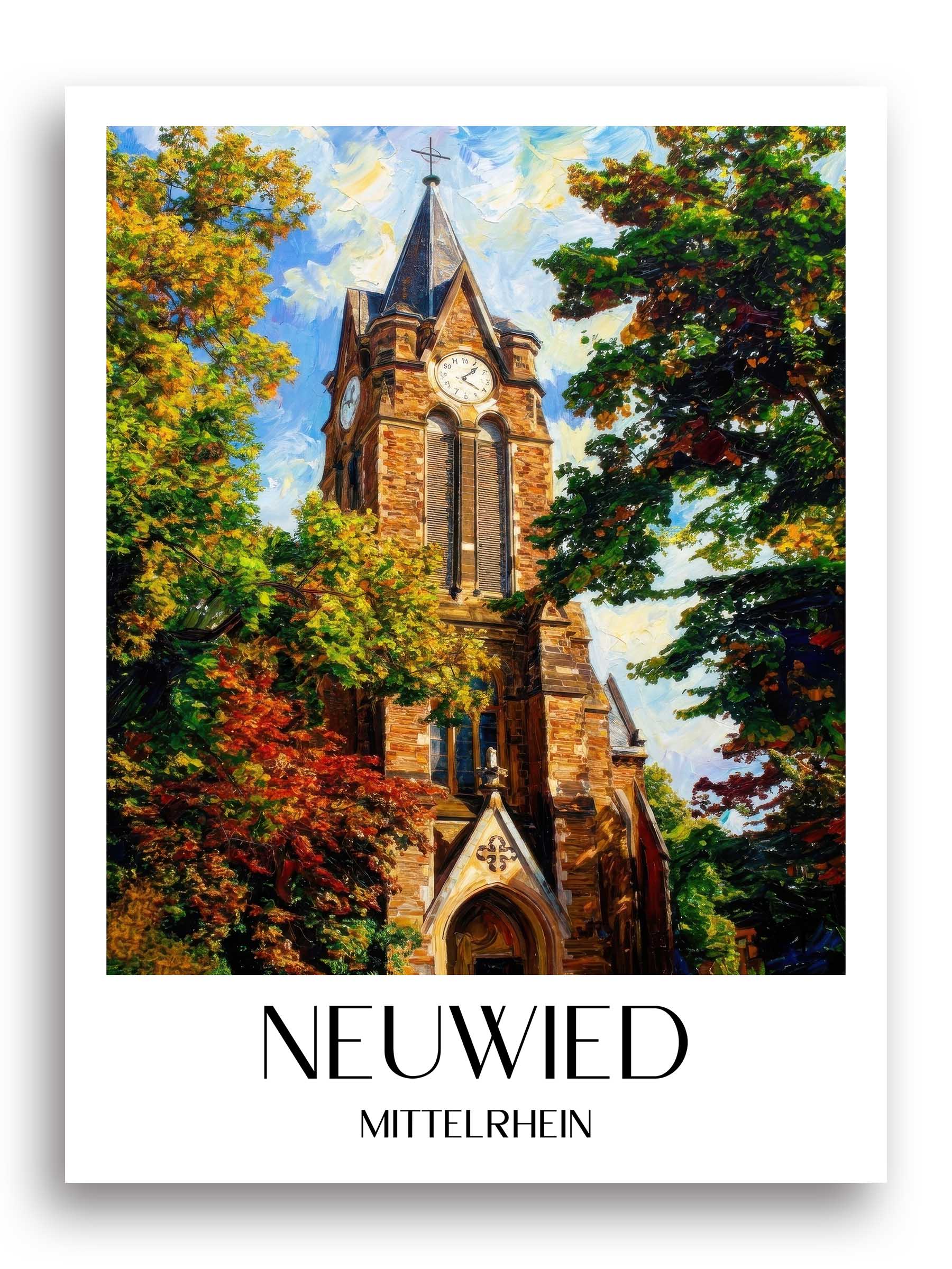 neuwied-mittelrhein-deutschland-poster-oil-painting-oelgemaelde