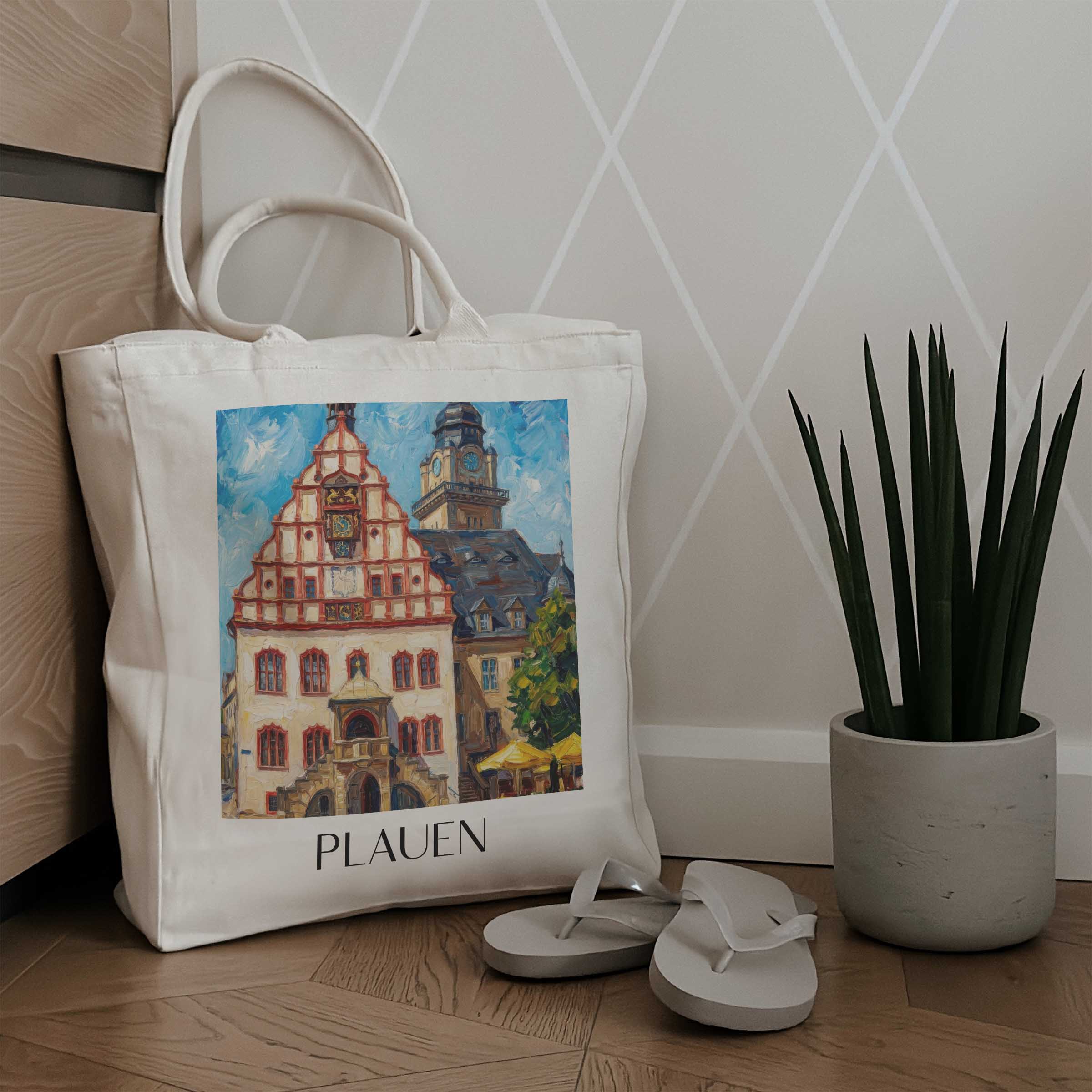 plauen-sachsen-deutschland-einkaufstasche-oil-painting-oelgemaelde