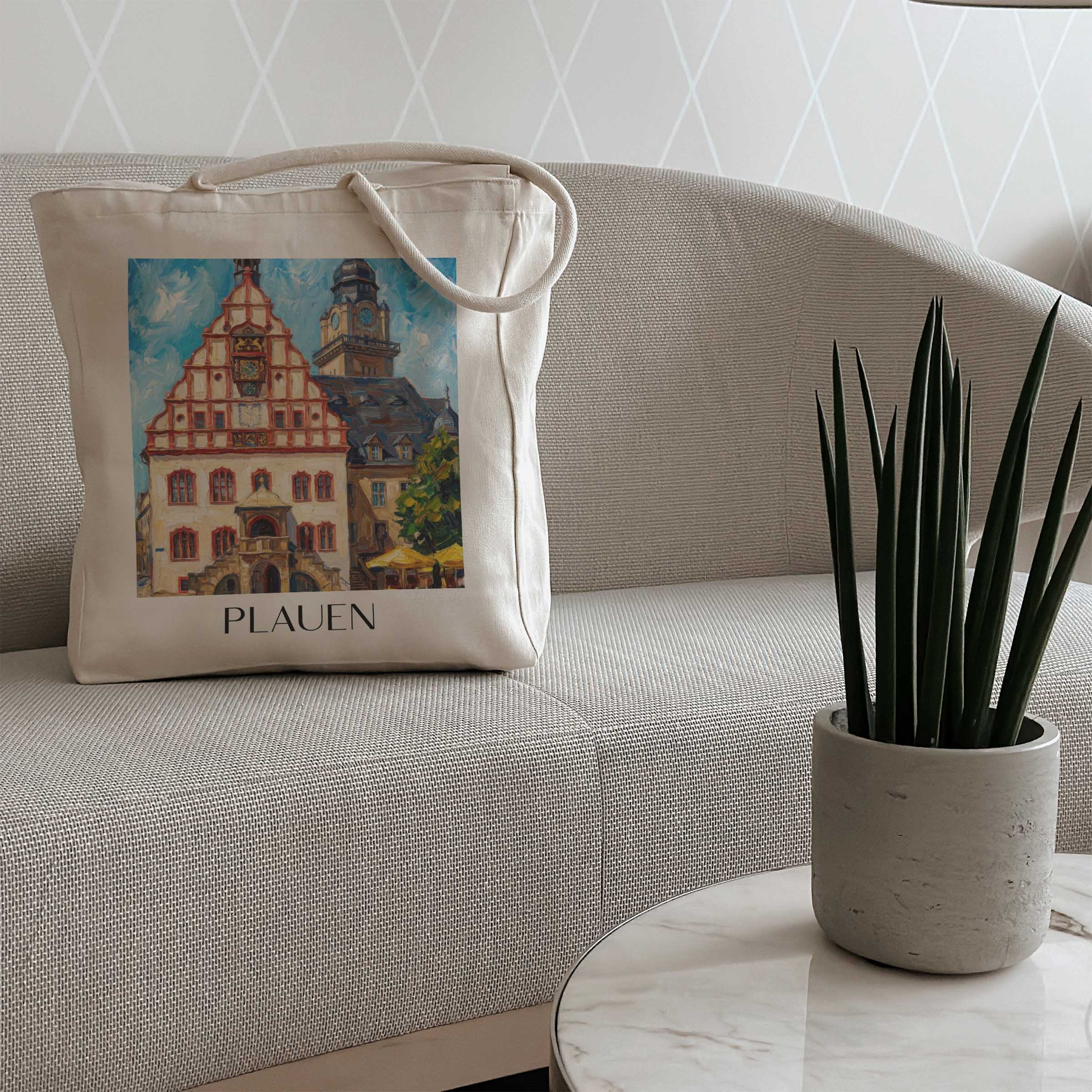 plauen-sachsen-deutschland-einkaufstasche-oil-painting-oelgemaelde