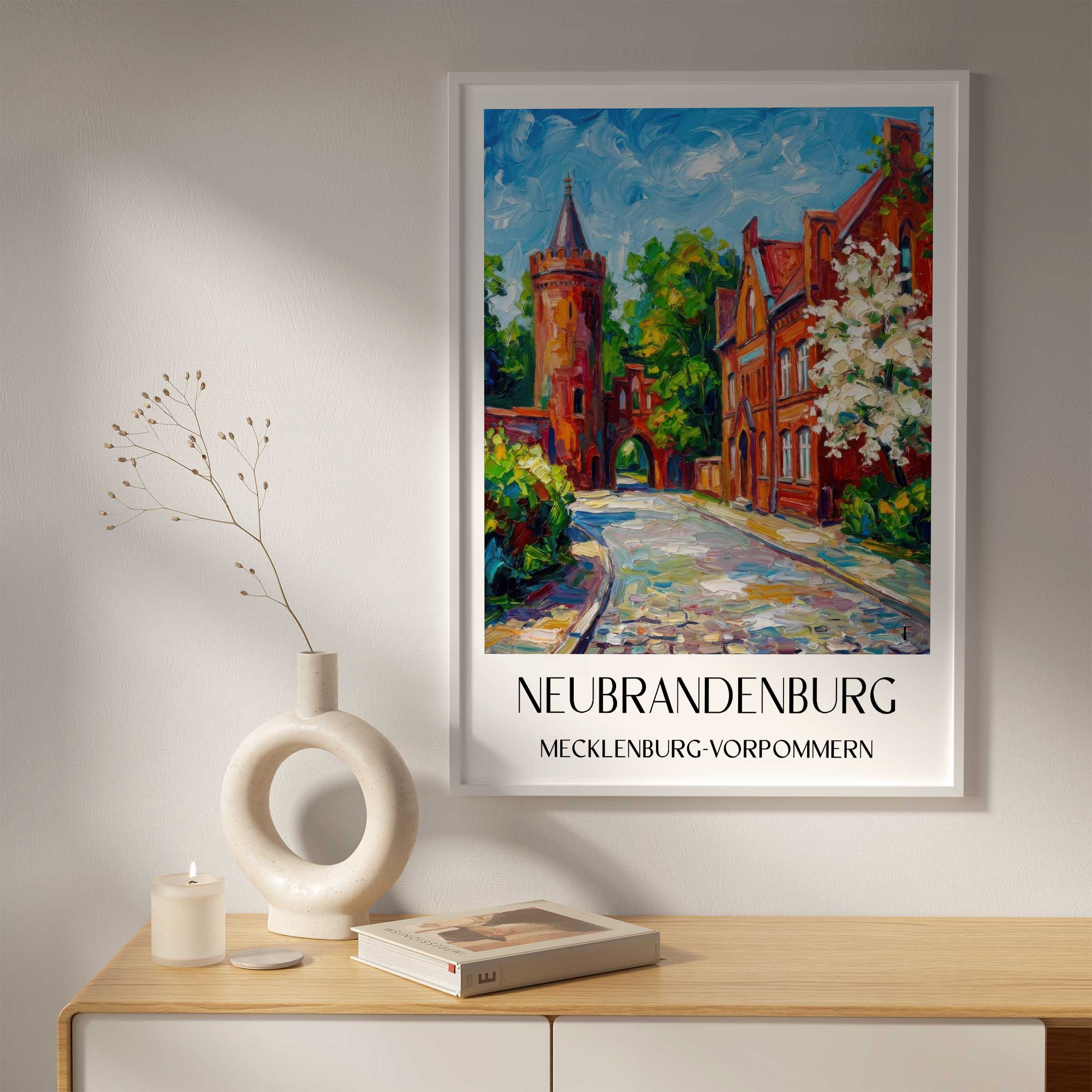 neubrandenburg-mecklenburg-vorpommern-deutschland-poster-oil-painting-oelgemaelde