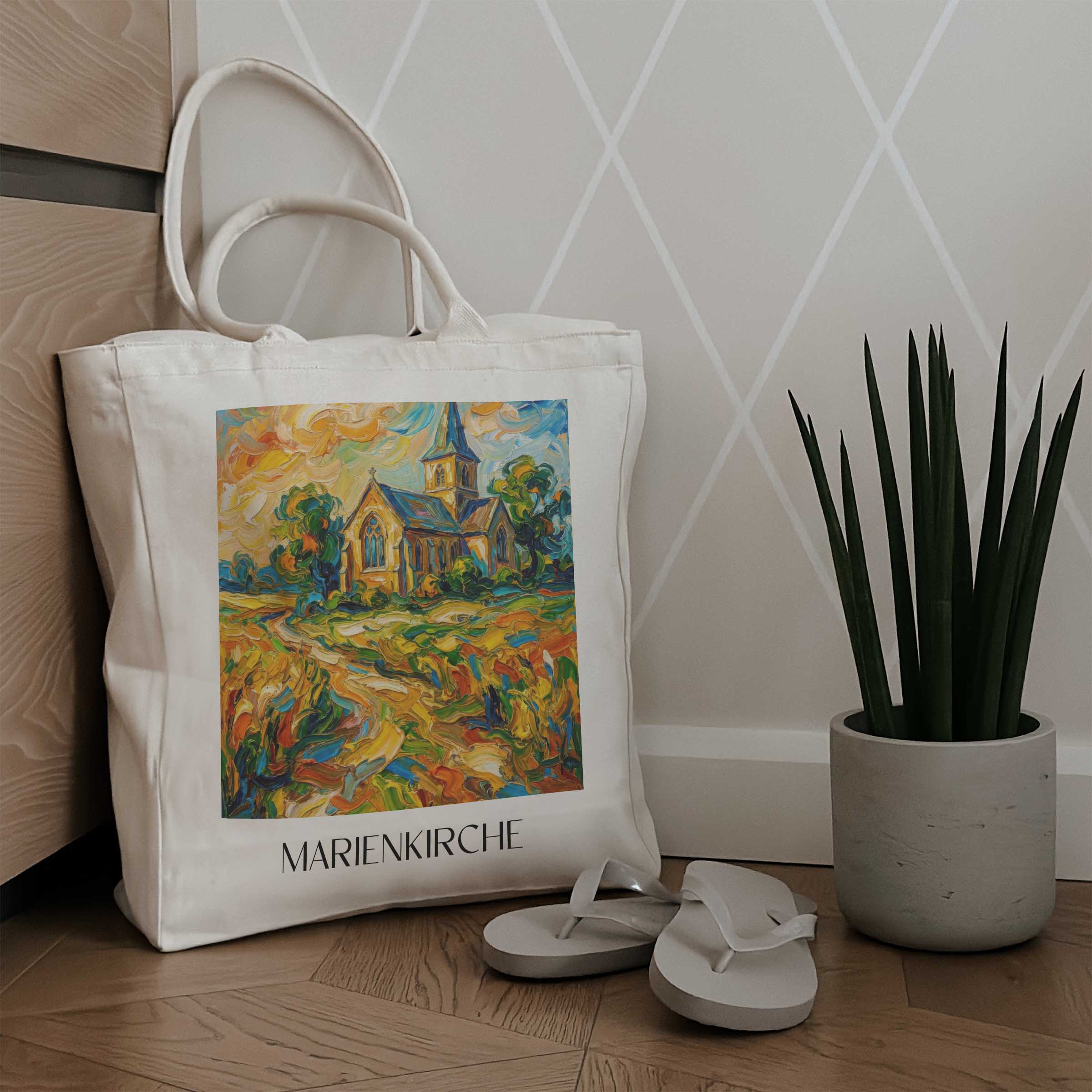 marienkirche-stralsund-deutschland-einkaufstasche-oil-painting-oelgemaelde