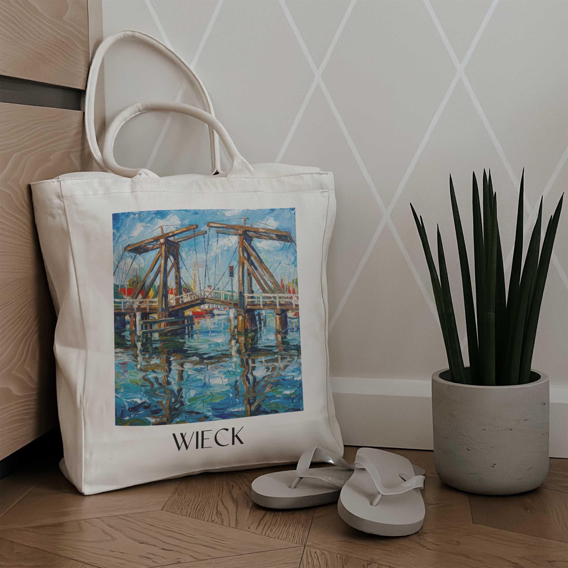 wieck-greifswald-deutschland-einkaufstasche-oil-painting-oelgemaelde