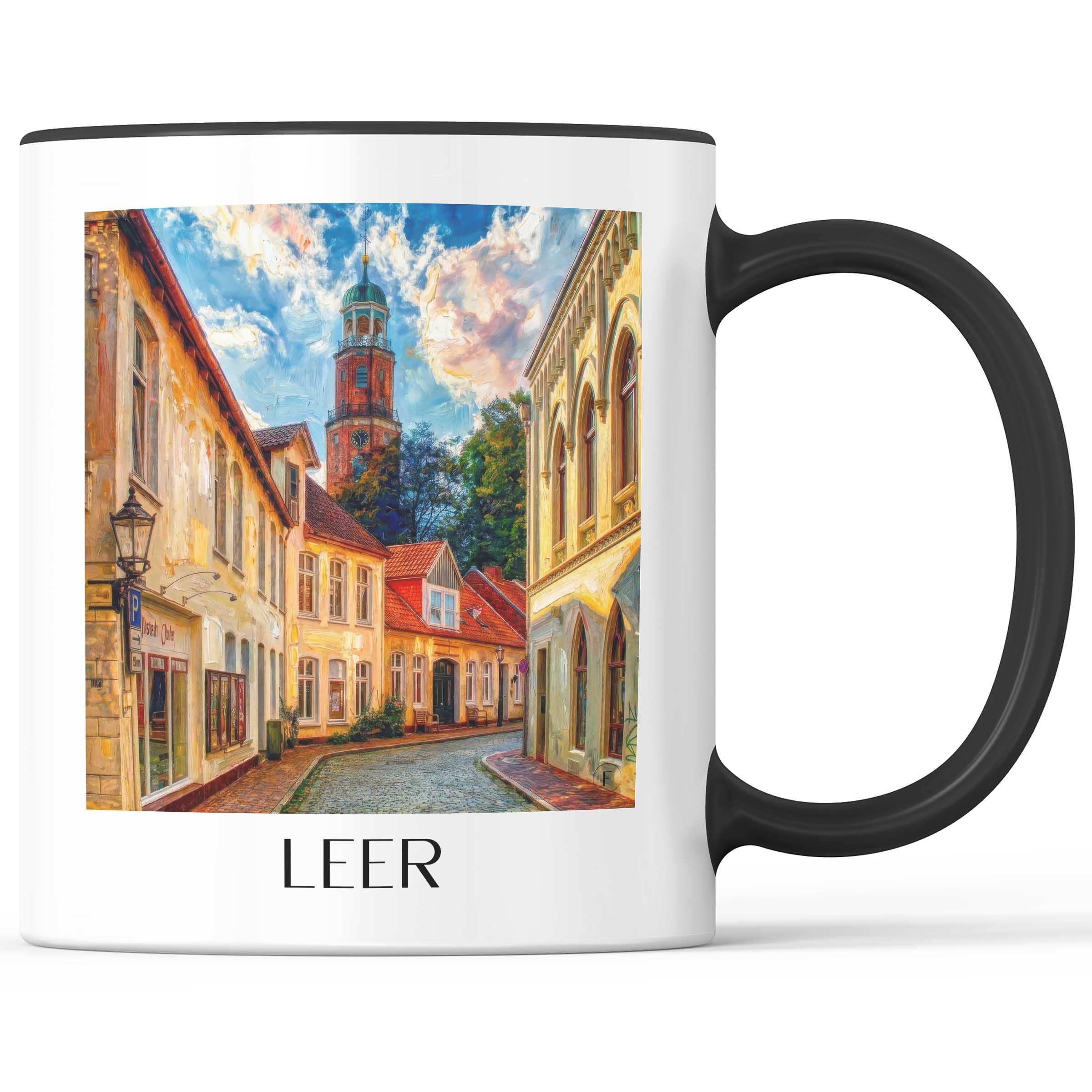 leer-niedersachsen-deutschland-kaffeebecher-oil-painting-oelgemaelde
