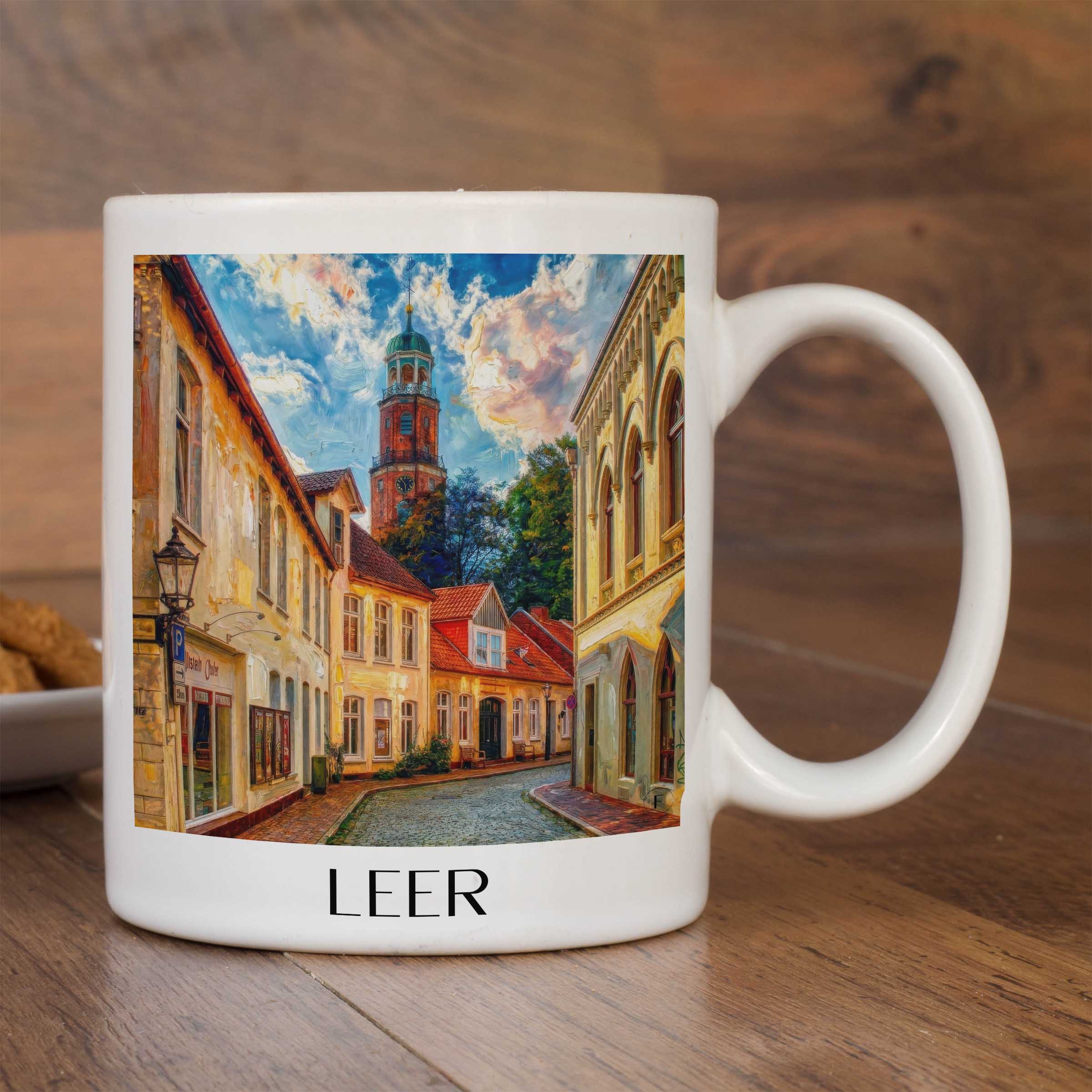 leer-niedersachsen-deutschland-kaffeebecher-oil-painting-oelgemaelde