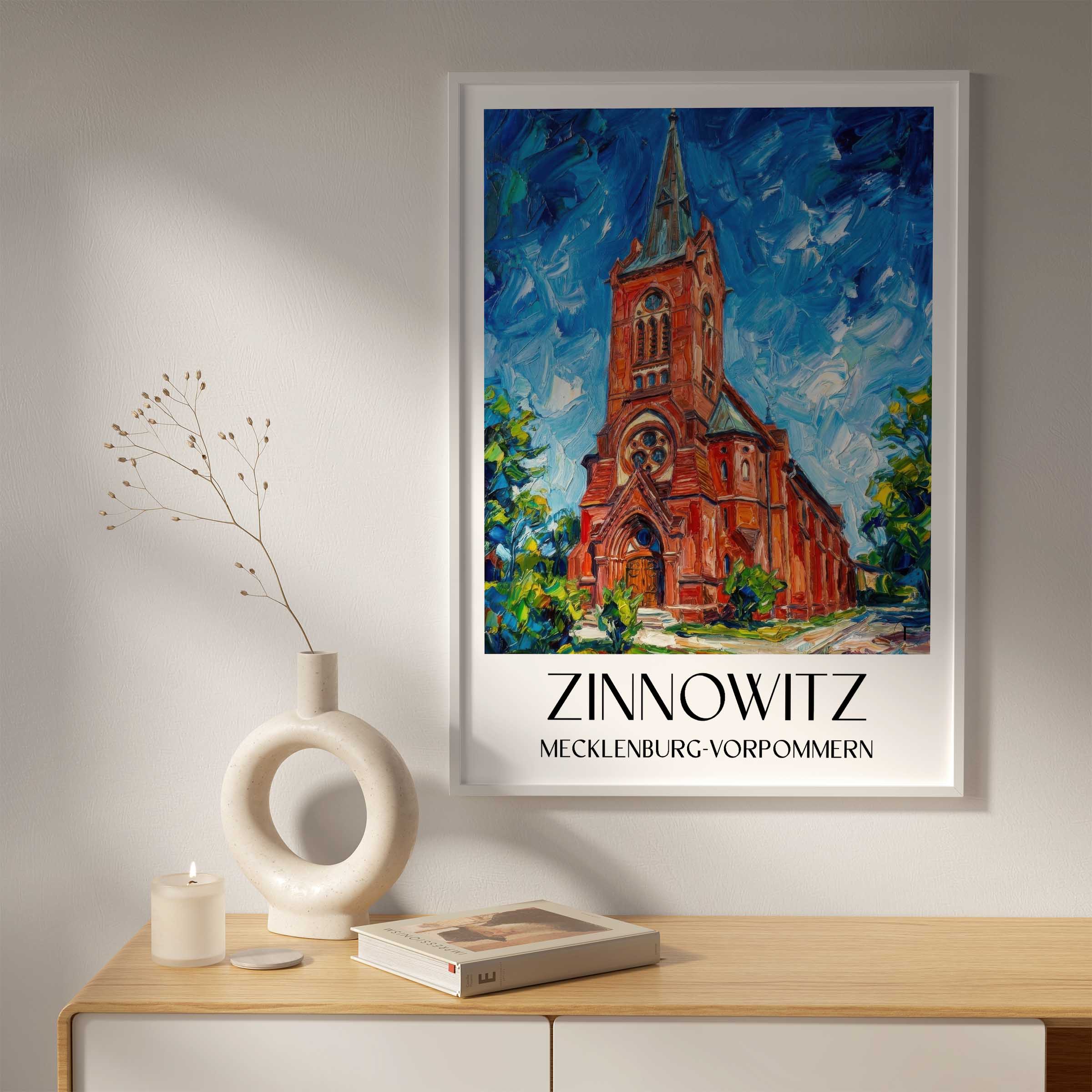 zinnowitz-mecklenburg-vorpommern-deutschland-poster-oil-painting-oelgemaelde