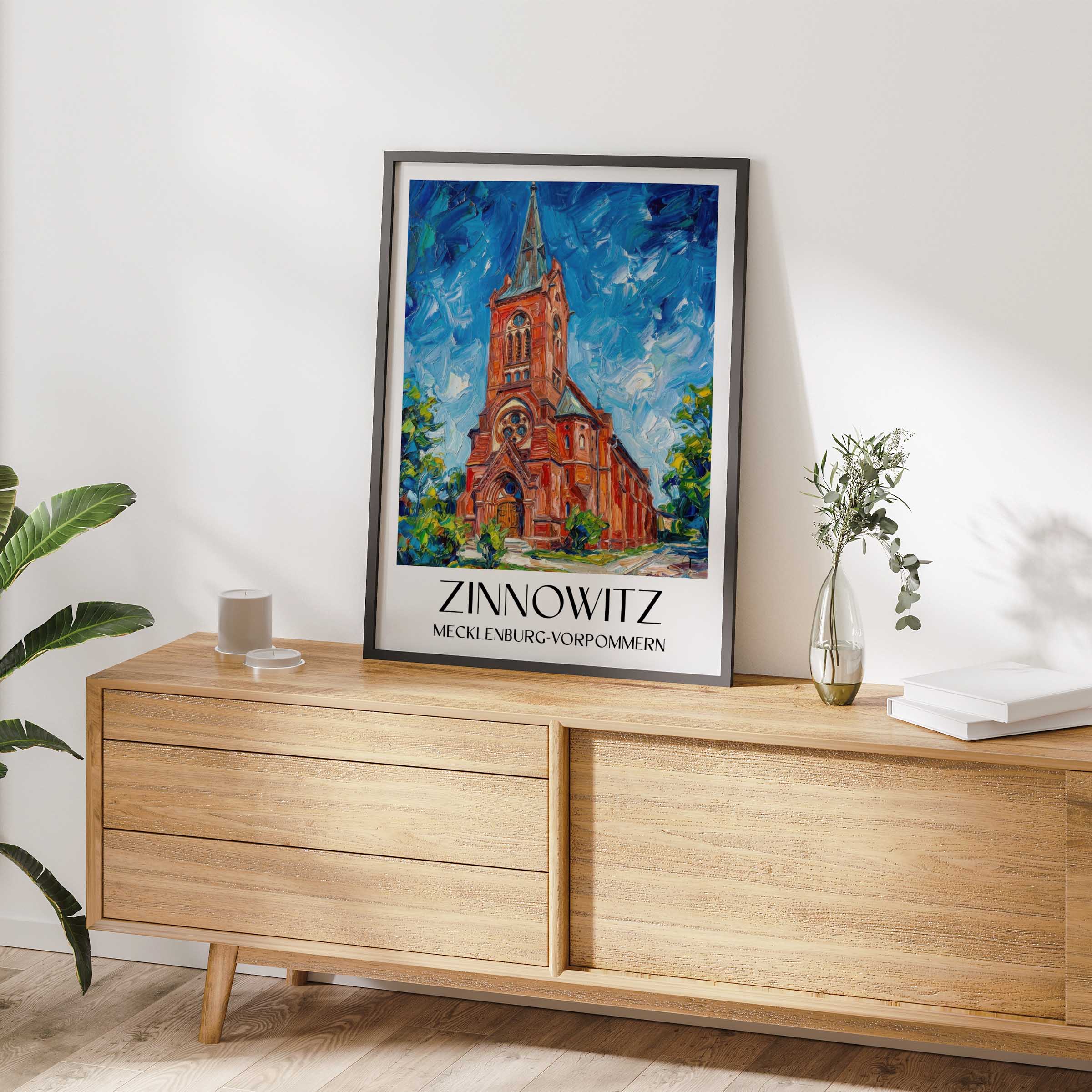 zinnowitz-mecklenburg-vorpommern-deutschland-poster-oil-painting-oelgemaelde