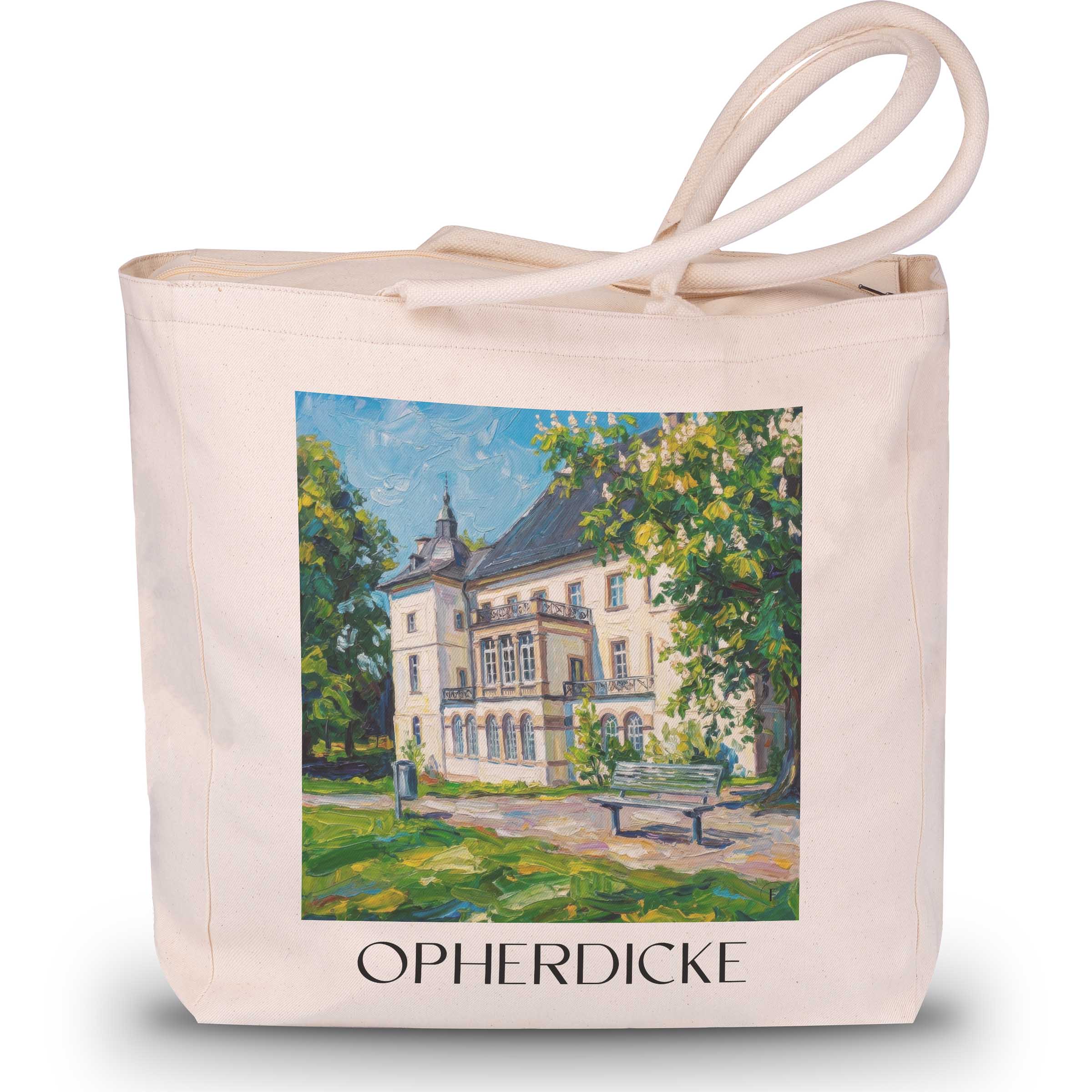 opherdicke-ruhrgebiet-deutschland-einkaufstasche-oil-painting-oelgemaelde