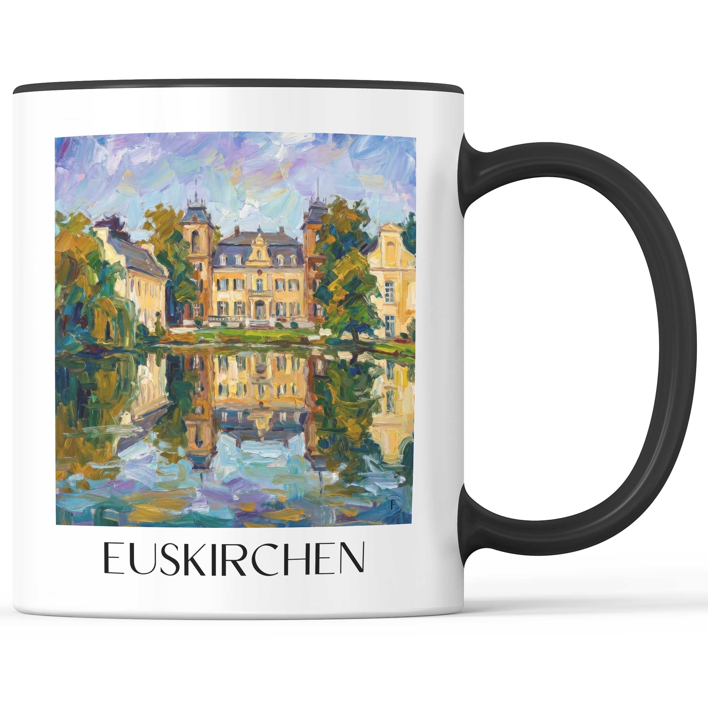 Euskirchen Kaffeebecher - Rheinland - Deutschland Becher - Kaffeetasse im Ölgemälde Stil