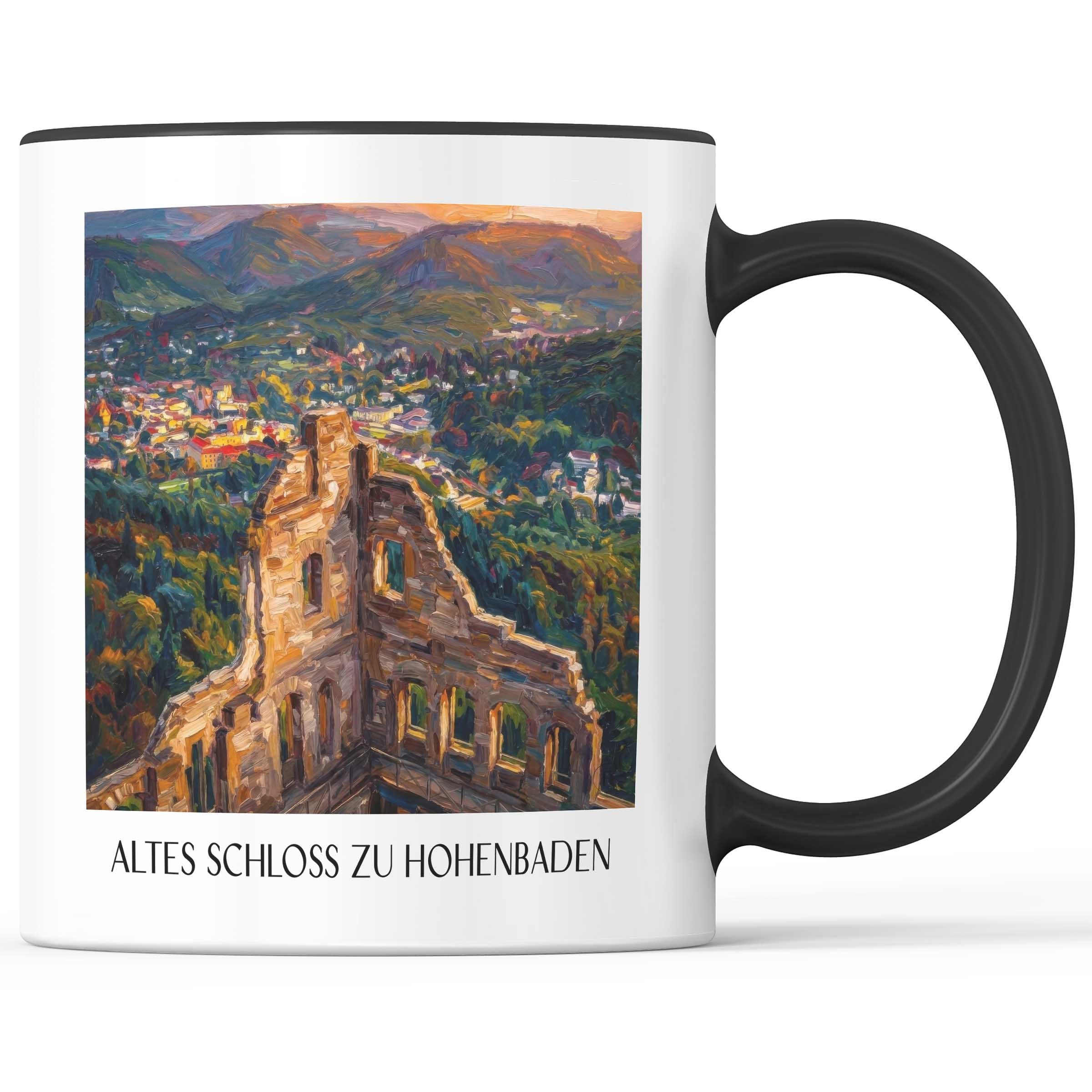 altes-schloss-zu-hohenbaden-baden-baden-deutschland-kaffeebecher-oil-painting-oelgemaelde