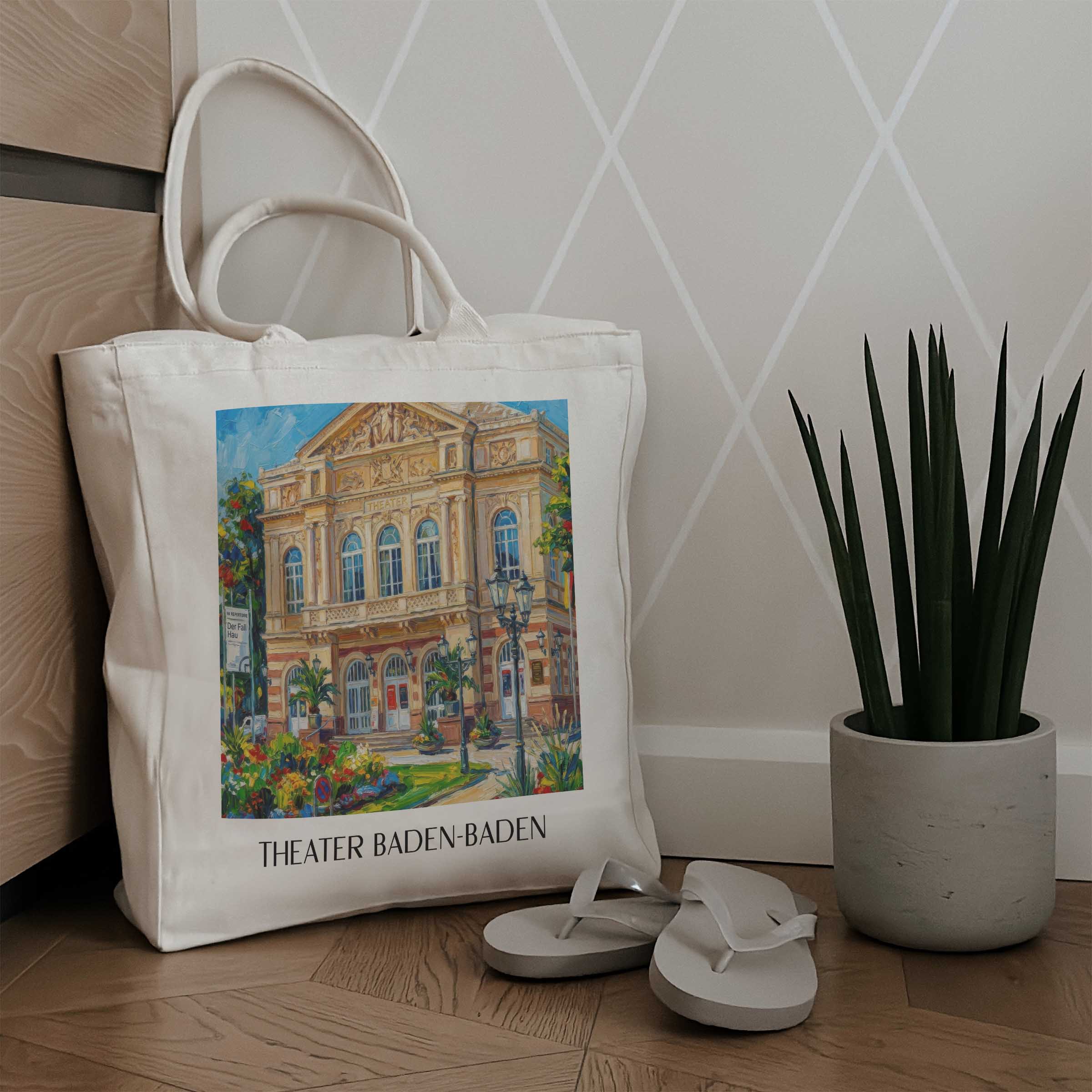 theater--baden-baden-deutschland-einkaufstasche-oil-painting-oelgemaelde