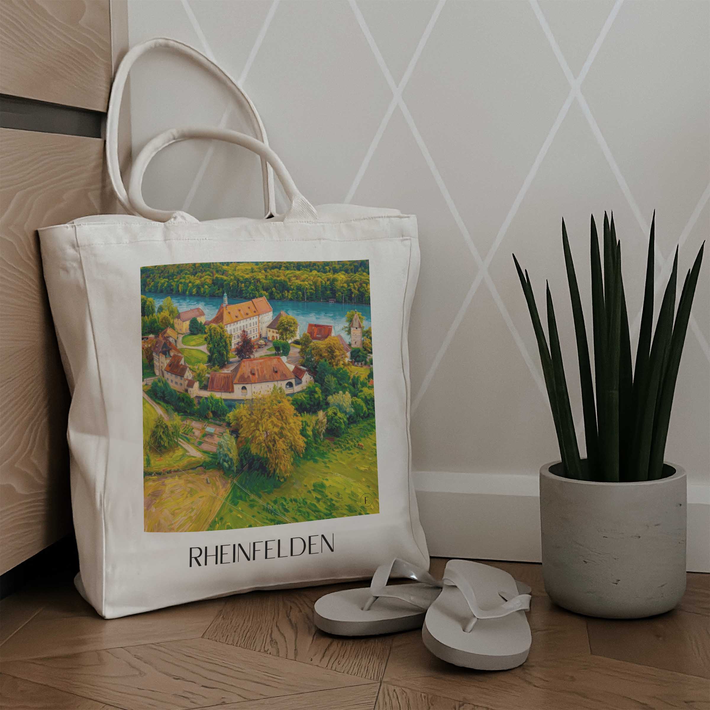 rheinfelden--baden-württemberg-deutschland-einkaufstasche-oil-painting-oelgemaelde