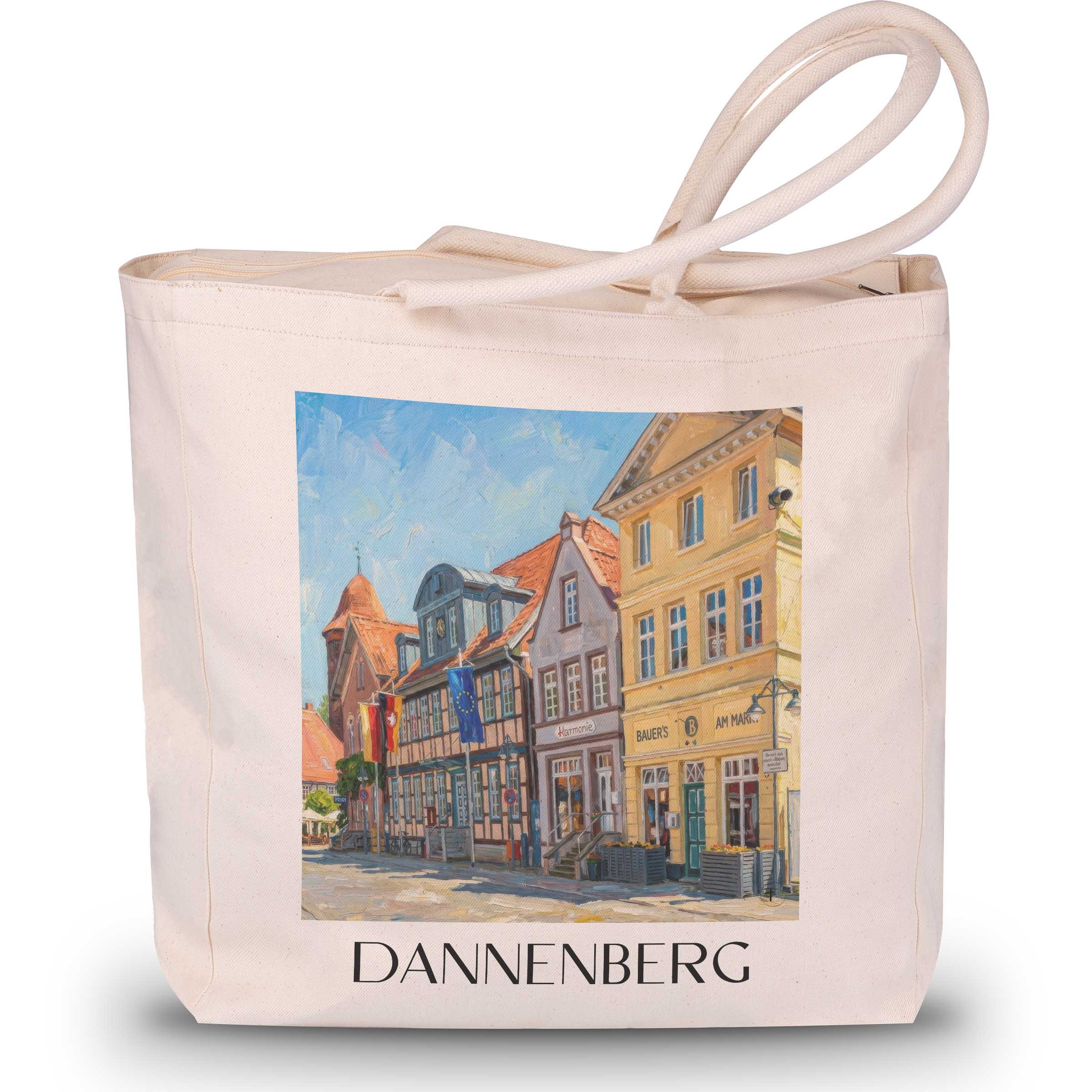 dannenberg-niedersachsen-deutschland-einkaufstasche-oil-painting-oelgemaelde