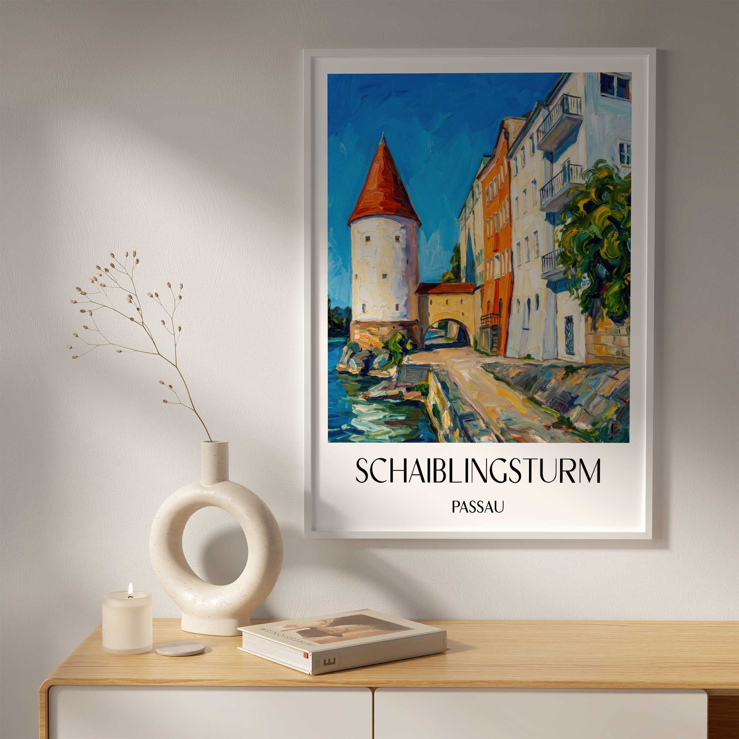 schaiblingsturm-passau-deutschland-poster-oil-painting-oelgemaelde