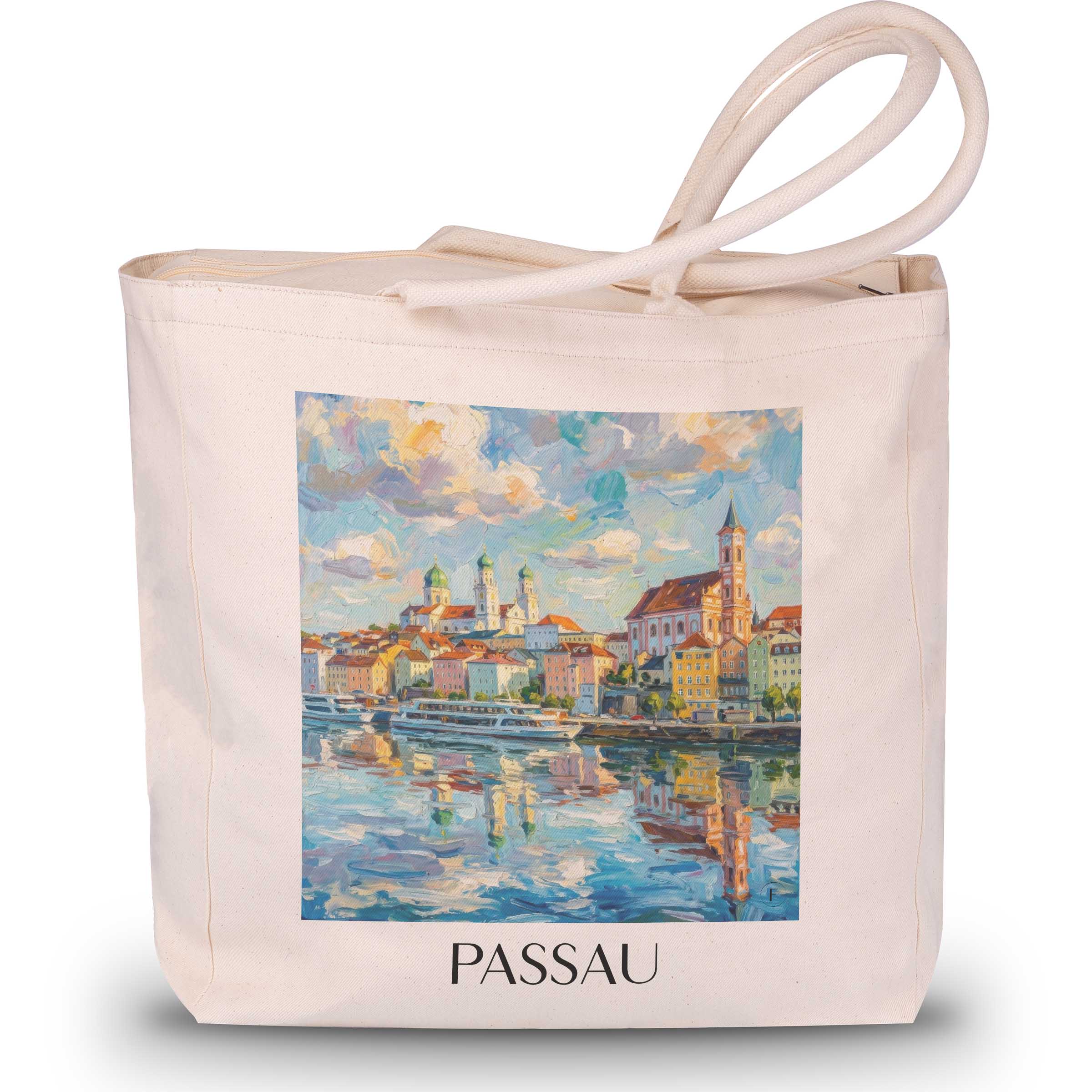 passau-niederbayern-deutschland-einkaufstasche-oil-painting-oelgemaelde